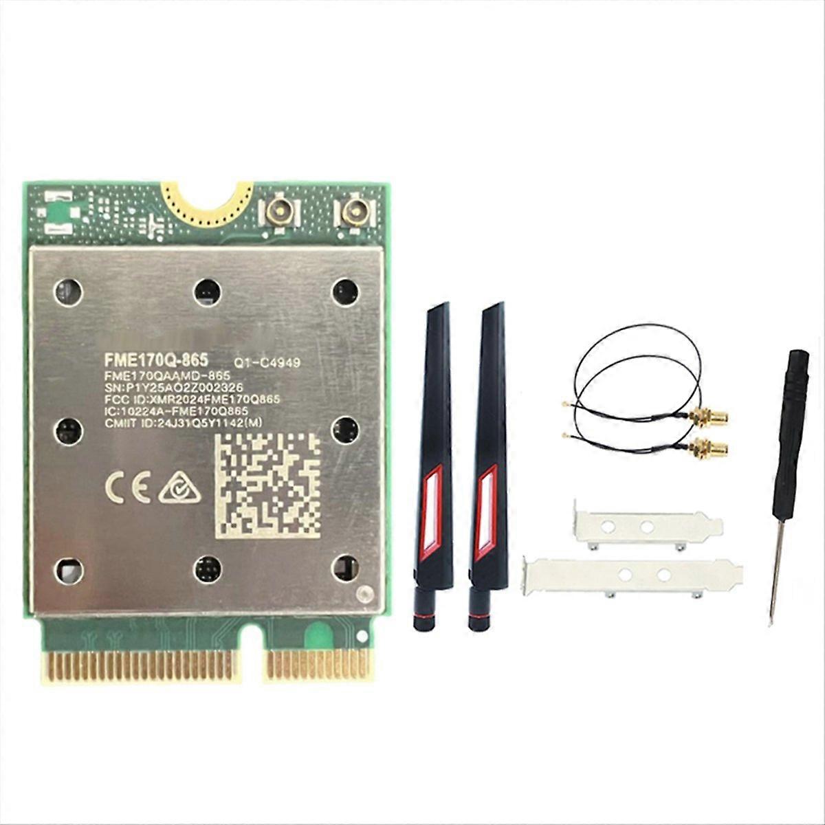 QCNCM865 WiFi7 Wireless WiFi Card 5800M Bluetooth 5.4 2.4G/5G/6Ghz M.2 Wireless WiFi Adapter for Win