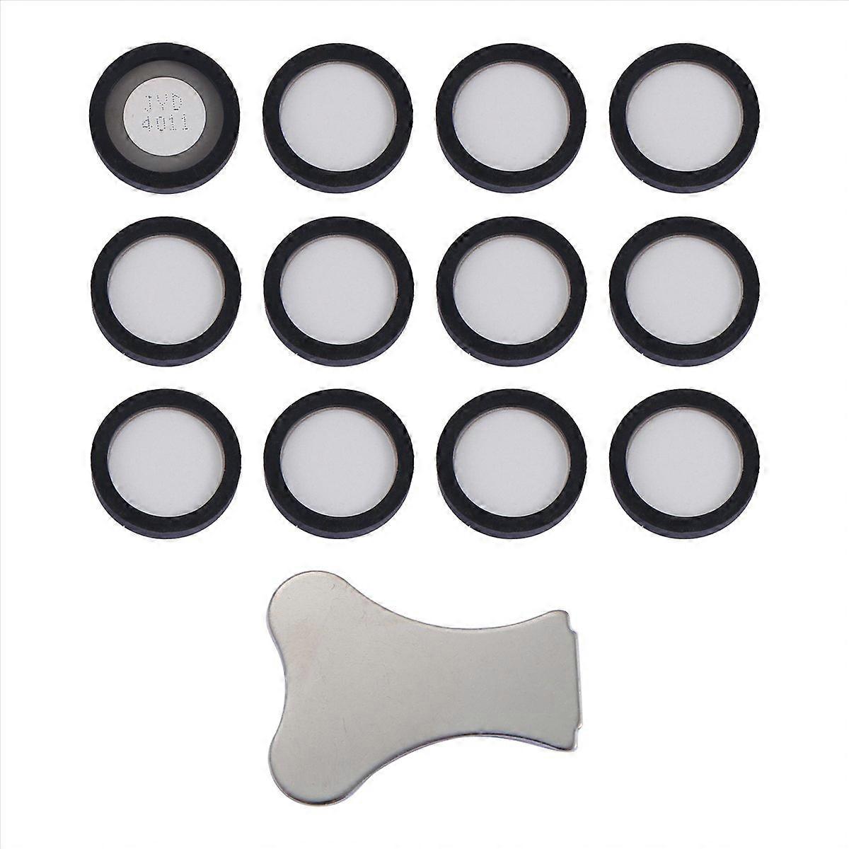 12Pack Ultrasonic Mist Ceramics Discs for Humidifier with Cap Tool