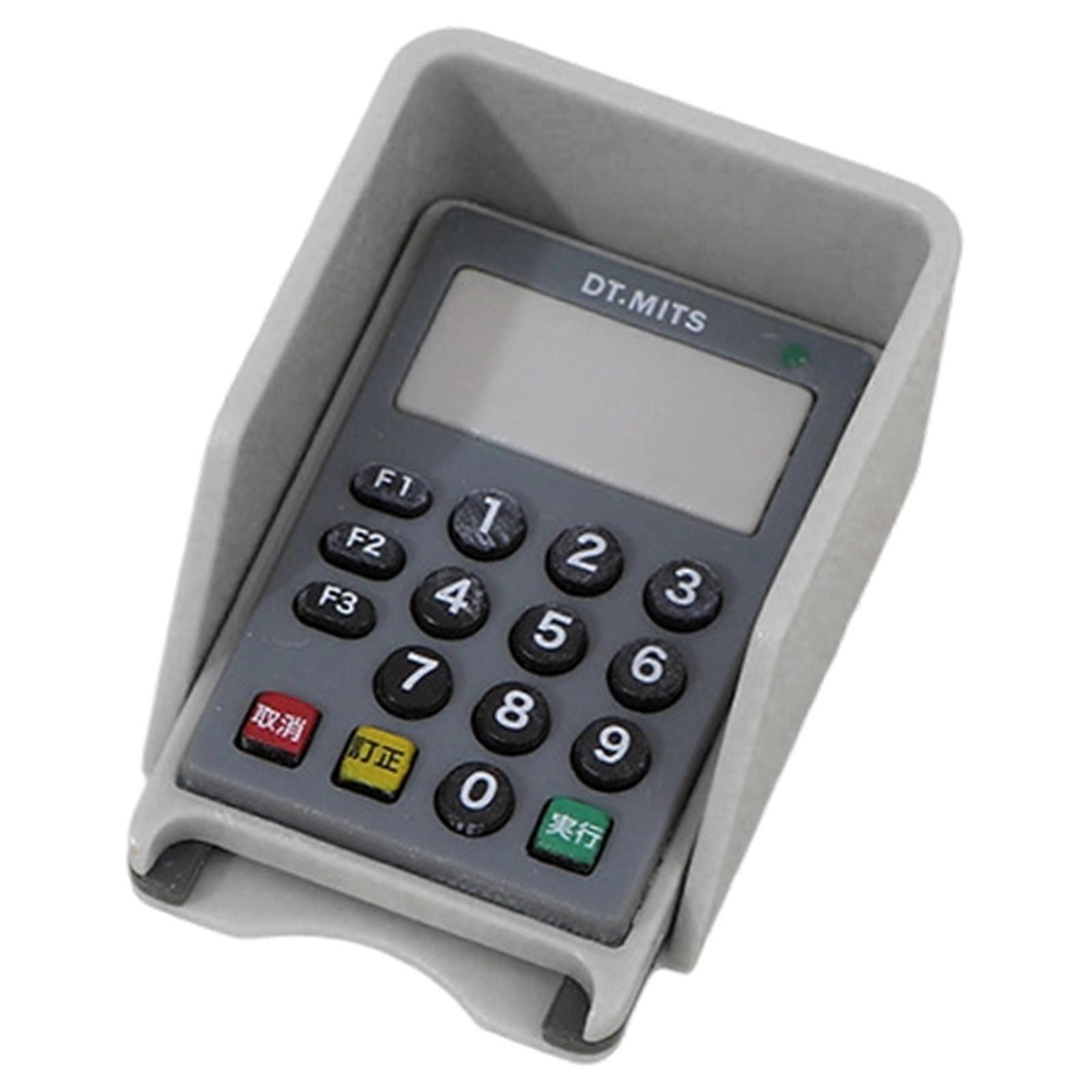 Authentic Mini Convenience Store With ABS POS Machine Model Compatible With 1/12 Scale Dioramas  Gray