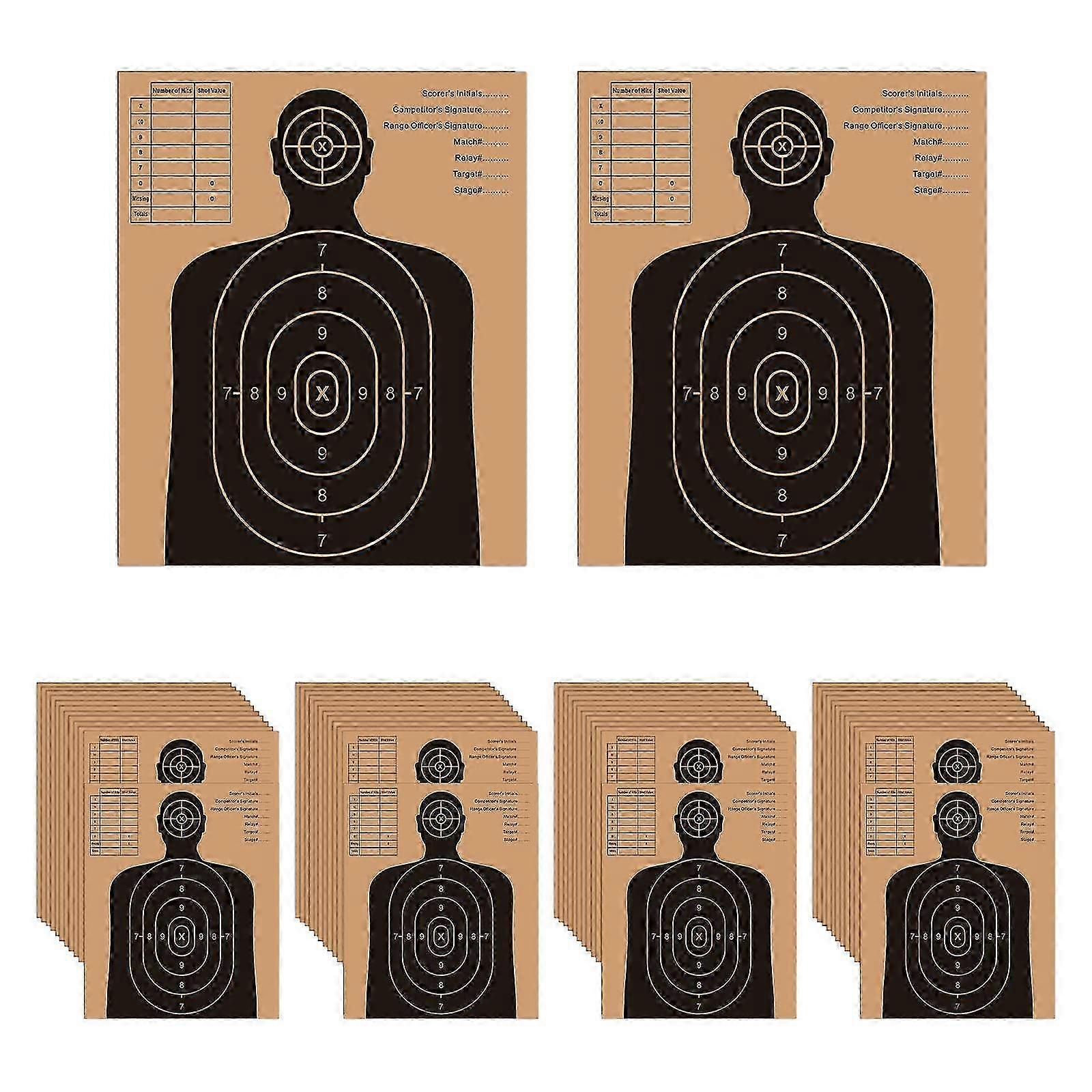 50x Corrugated Paper Target Exercise Shoot Practice Cardboard Target 25-26