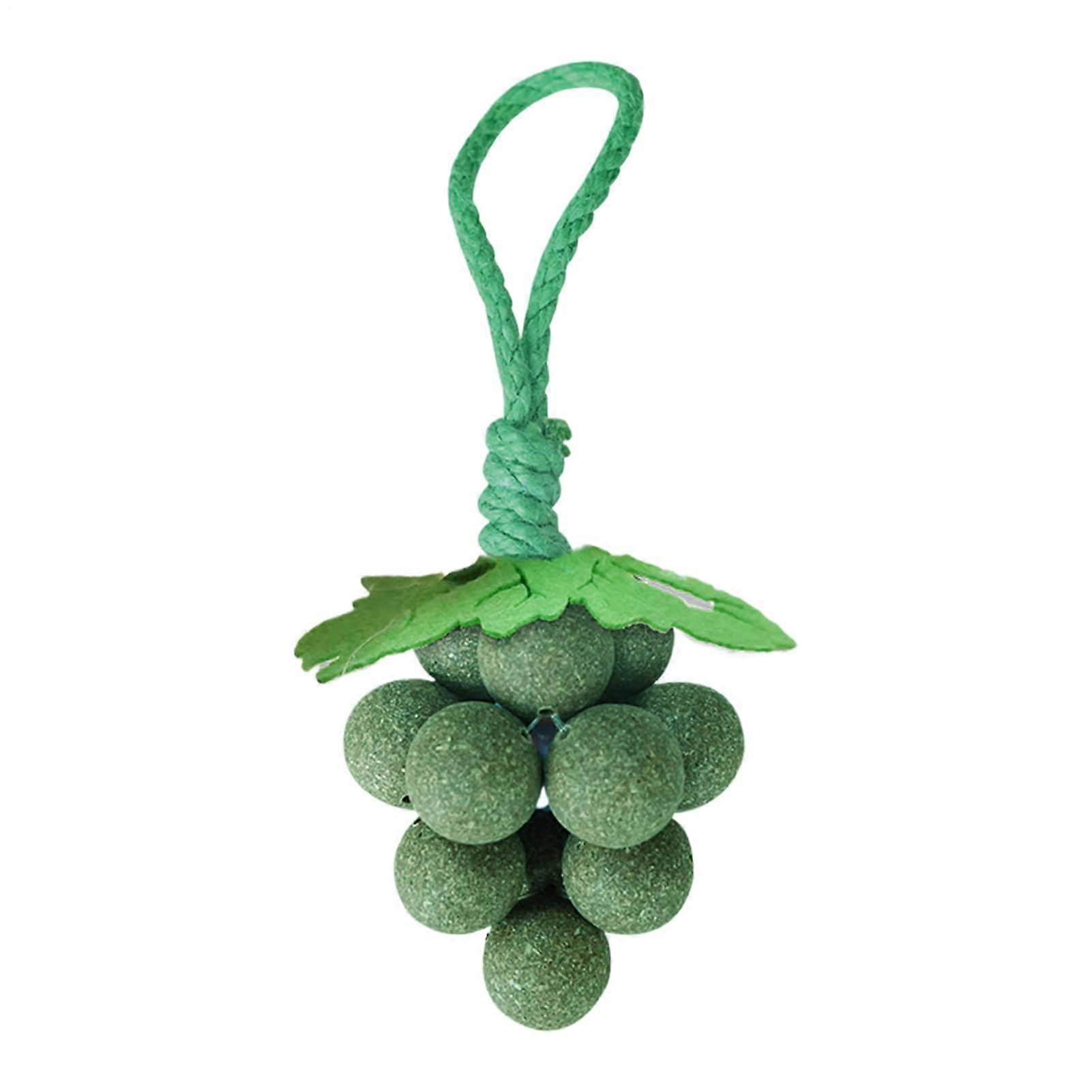 Cat Chew Toy Grape Shaped Interactive Plush for Kitten Indoor Play and Boredom Relief
