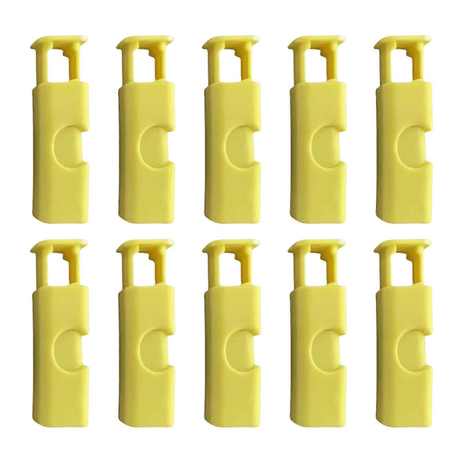 Strong Press Lock Food Bag Clip Keep Drying Freshing Sturdy ABS Spring Designs Multipurpose Household Use  Yellow