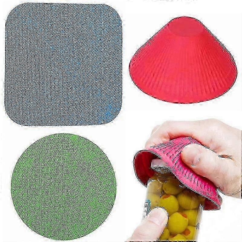 Rubber bottle opener non-slip can opener Multi-Purpose Lid Openers, Non Slip Jar Grips Rubber Pads, Jar Opener 6pcsD-P202112241042 FG05