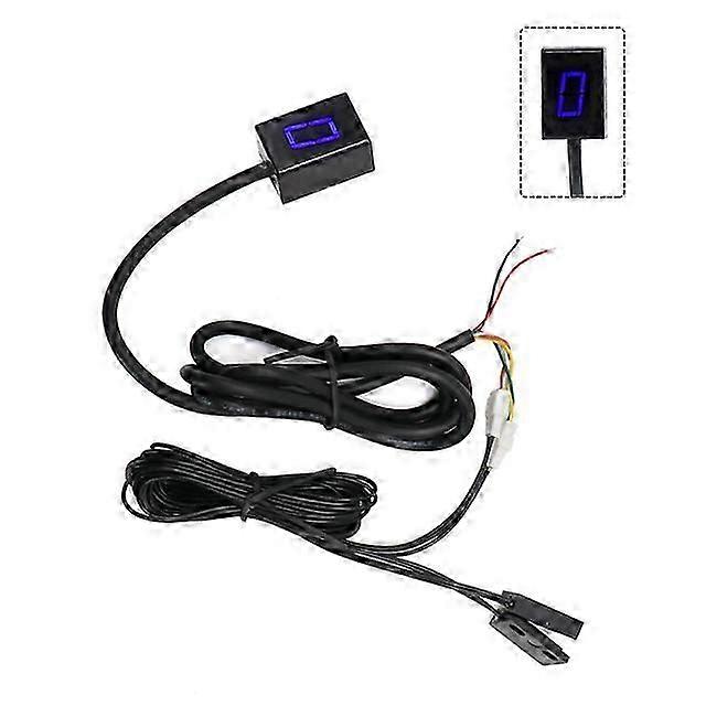 6 Speed Universele Motorfiets Digitale Versnellingsindicator LED-display Schakelhendel Magneet Versnellingsindicator Houder