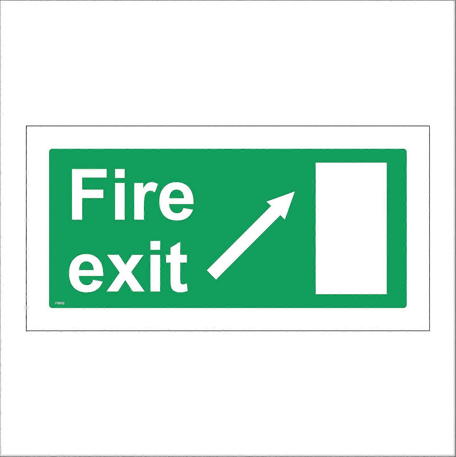 FS052 Fire Exit Right Sign with Door Arrow