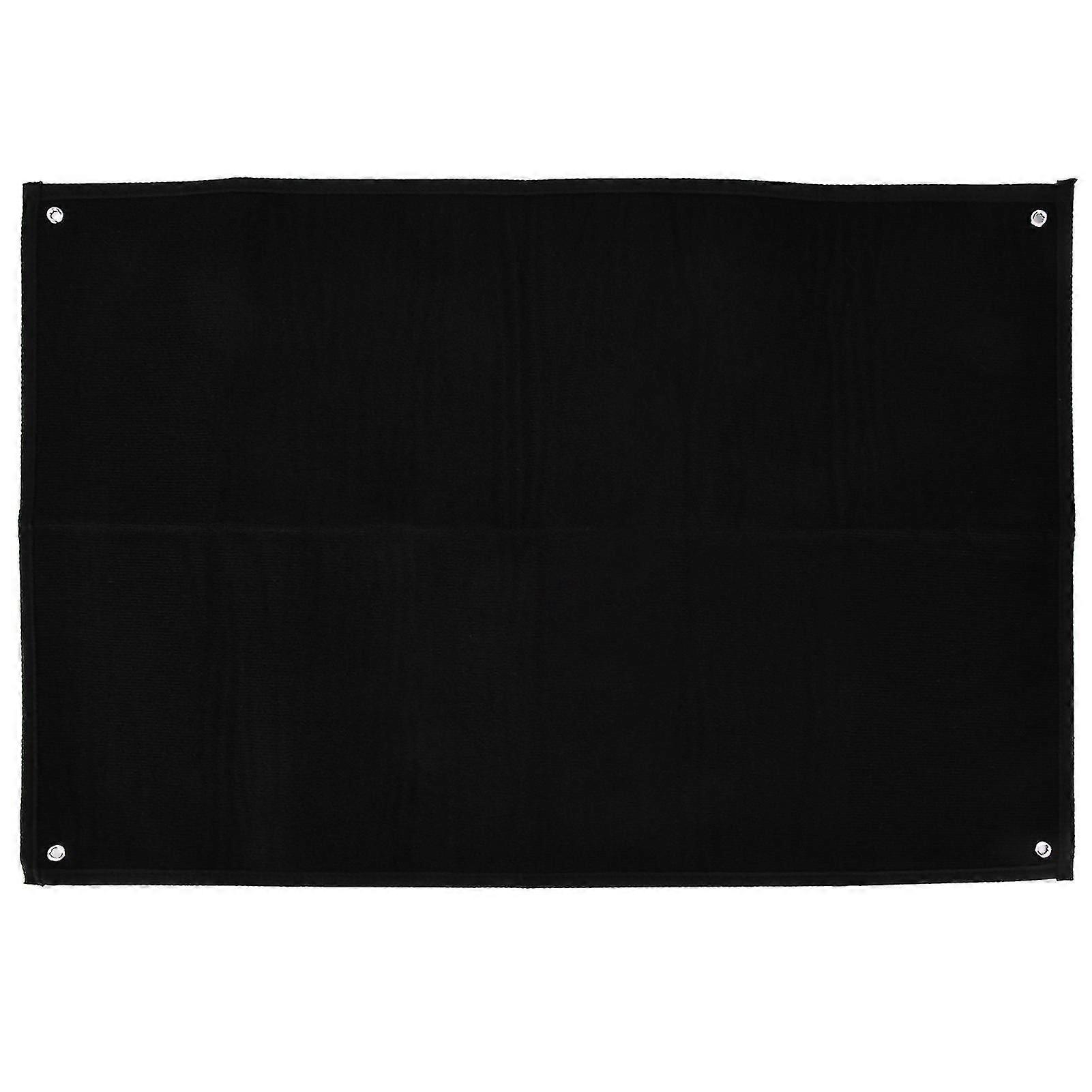 Military Patch Display Panel for Hook and Loop Emblems, Black