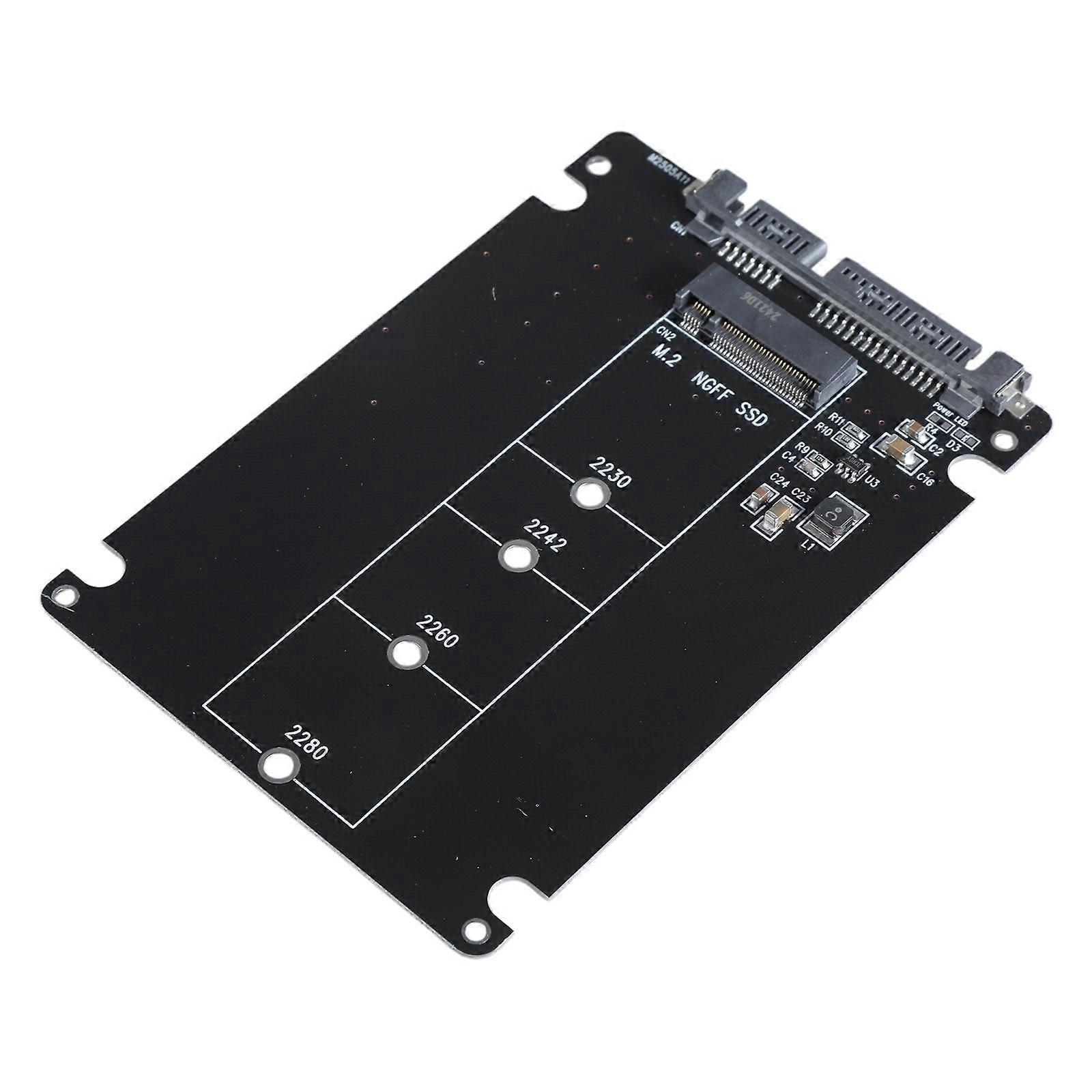 Placa Adaptadora M.2 Key B NVMe para SSDs com Protocolo SATA, Suporte a 6Gbps, Modelos 2230, 2242, 2260 e 2280 (Multicolorida)
