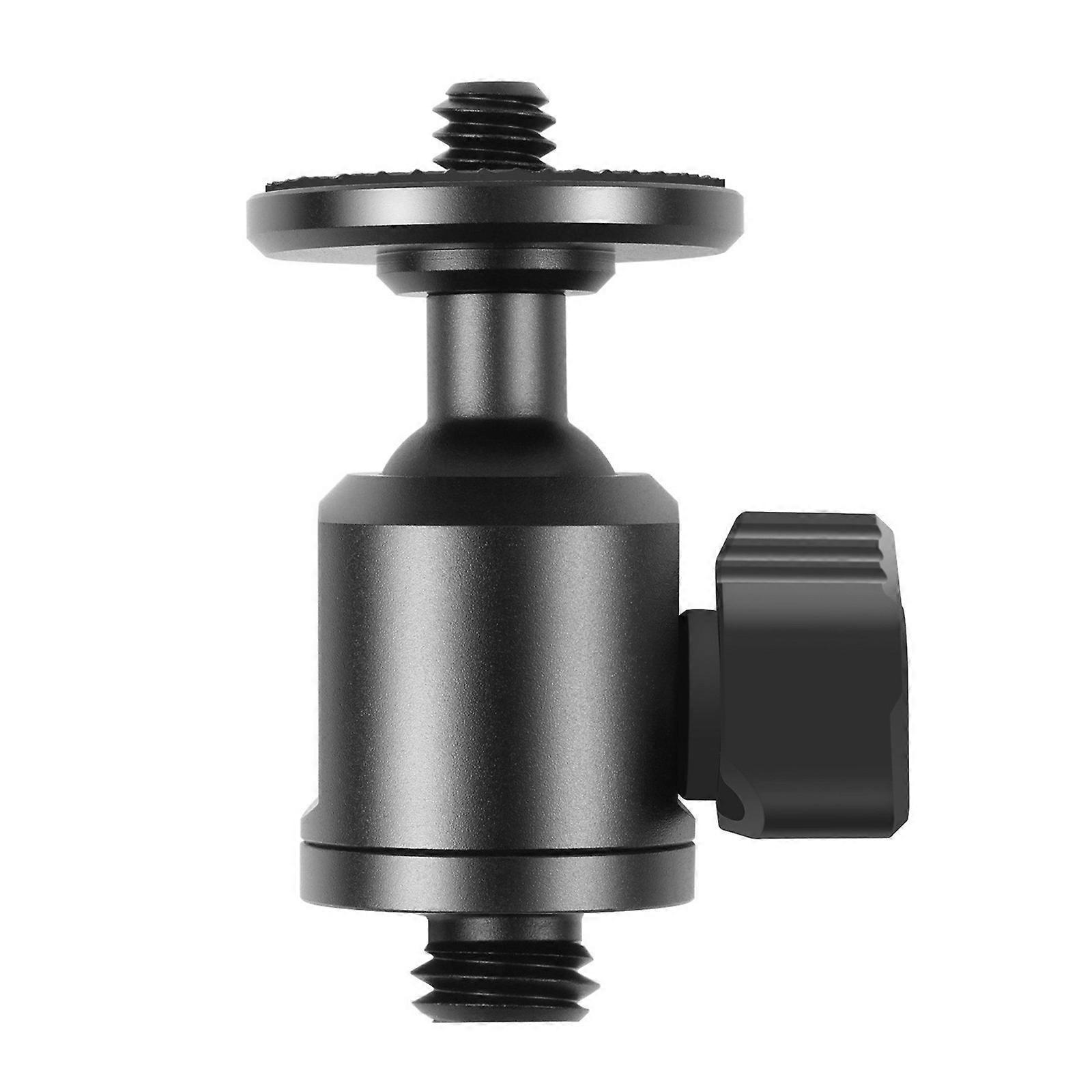 Adjustable Camera Mount Ball Head Adapter 1/4” Thread Conversion Aluminum Alloy Swivels Base for Tripod Accessories Multicolor