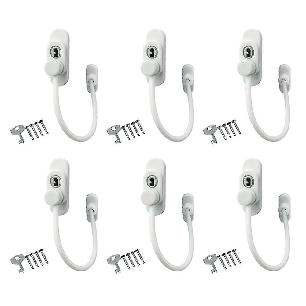 6PCS Child Protection Window Restrictor Adjustable Window Lock Child Safety Stopper Falling Prevention Security Locks