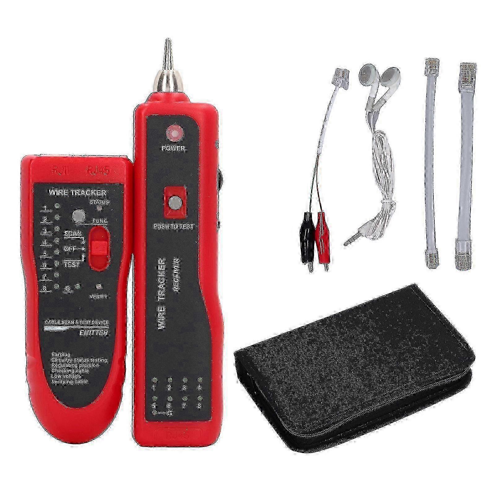 w Network Cable Tester Adjustable Sensitivity Easy Manipulation POE Multifunctional Line Finder