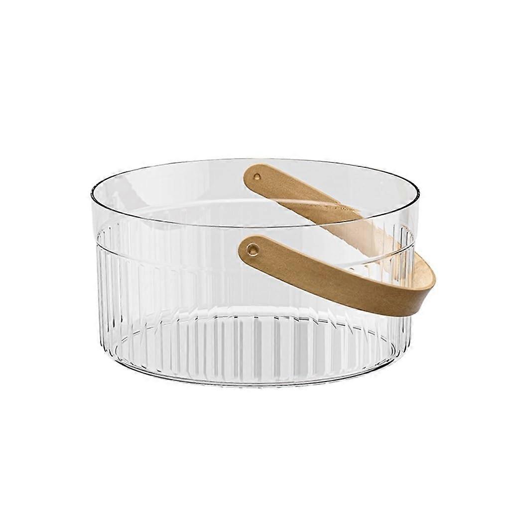 Ice Bucket with Handle Transparent Beverage Cooler for Beer Coke Wine Outdoor Picnic Party