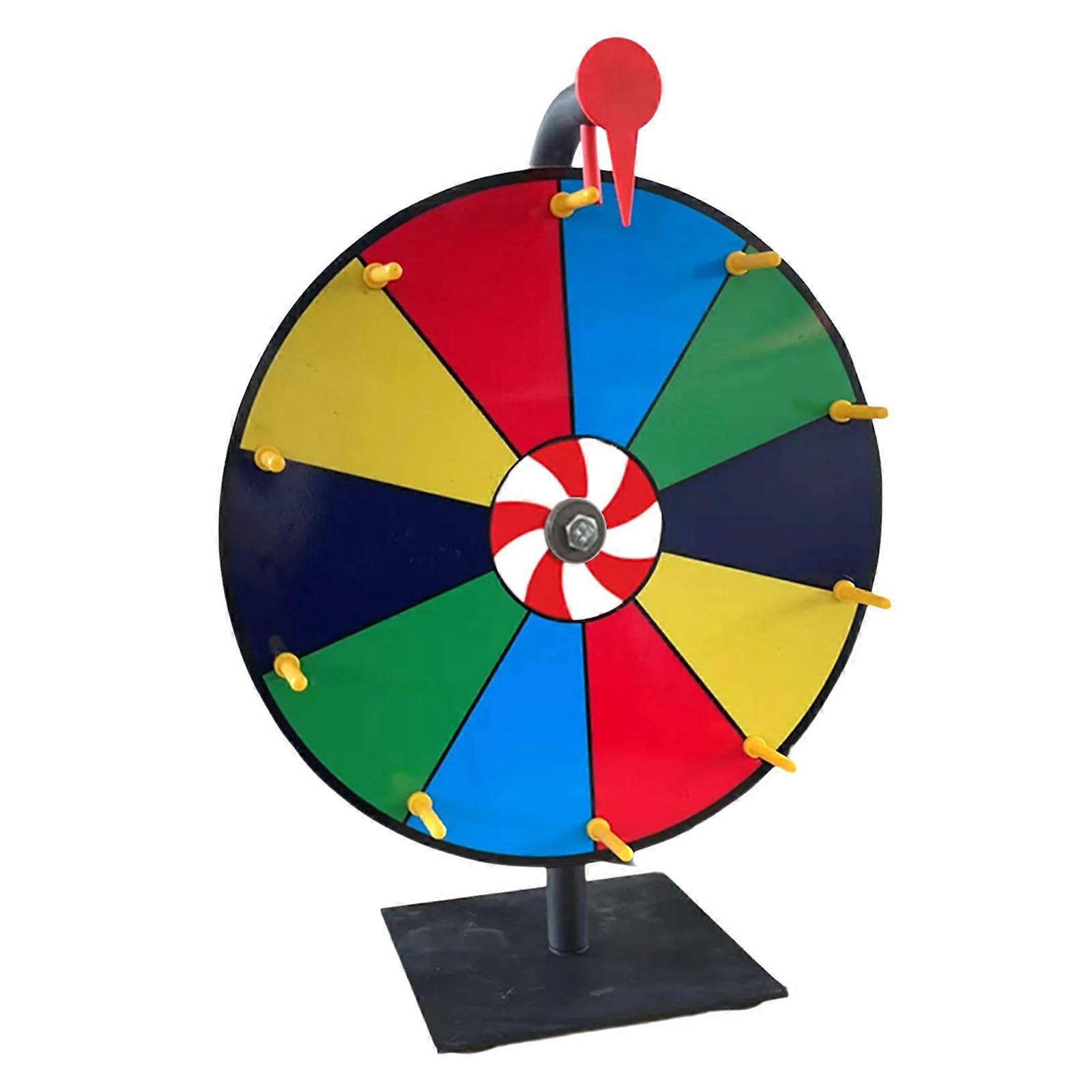 30cm/40cm/50cm Colorful Dry Erases Prize Wheels Erasable Lottery Activity Turntable Spin Lucky Wheels of Fortune Game Multicolor