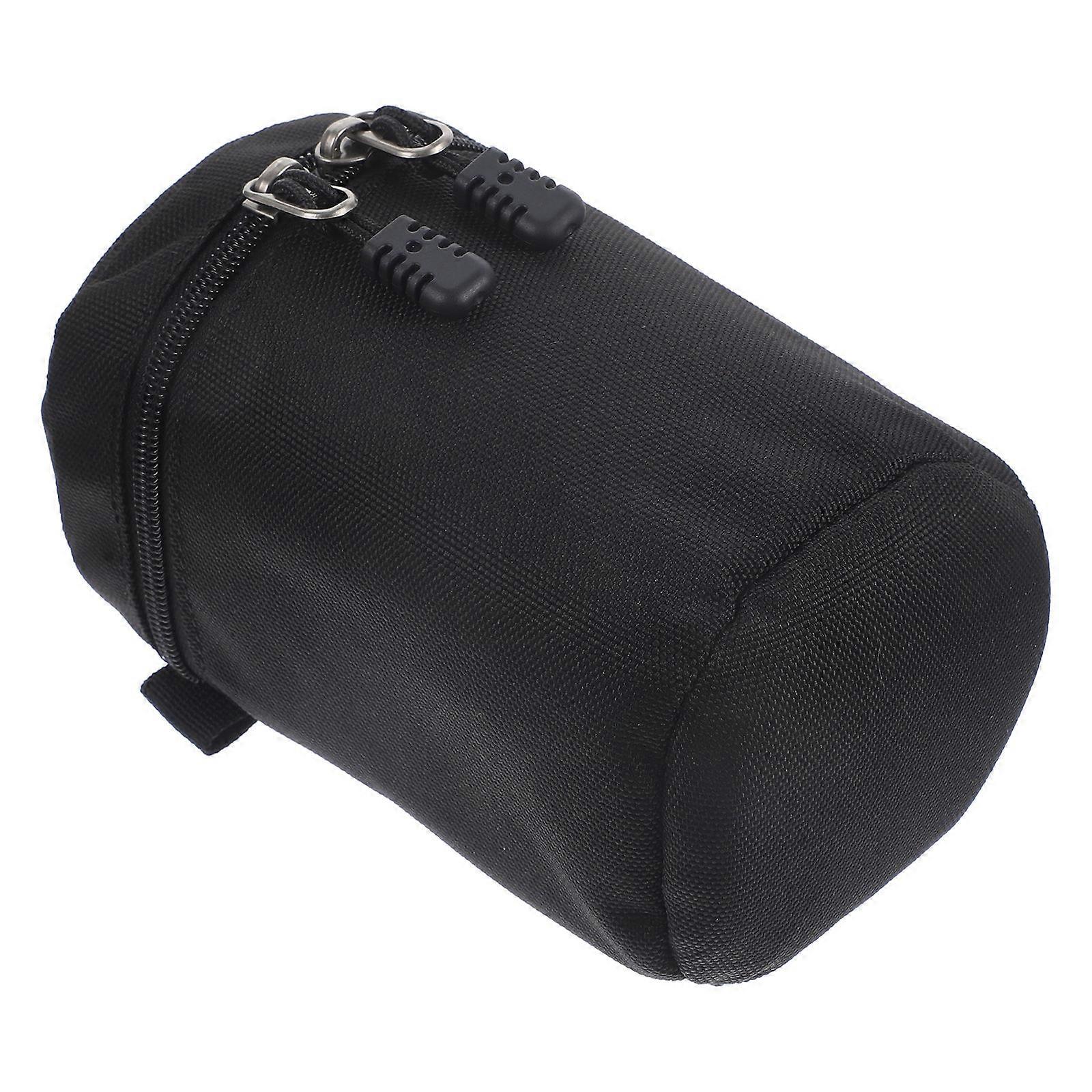 Camera Lens Storage Bag for Shock Protection with 2Pcs Lens Pouches