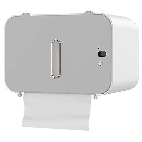 Touchless Paper Towel Dispenser with Smart Sensor, Waterproof Wall Mount and Storage Shelf for Bathroom and Kitchen