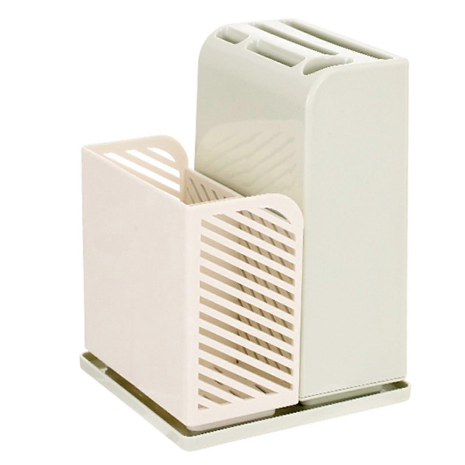 Kitchen Knife Holder and Utensil Organizer, MultiFunction SpaceSaving Detachable Countertop Rack