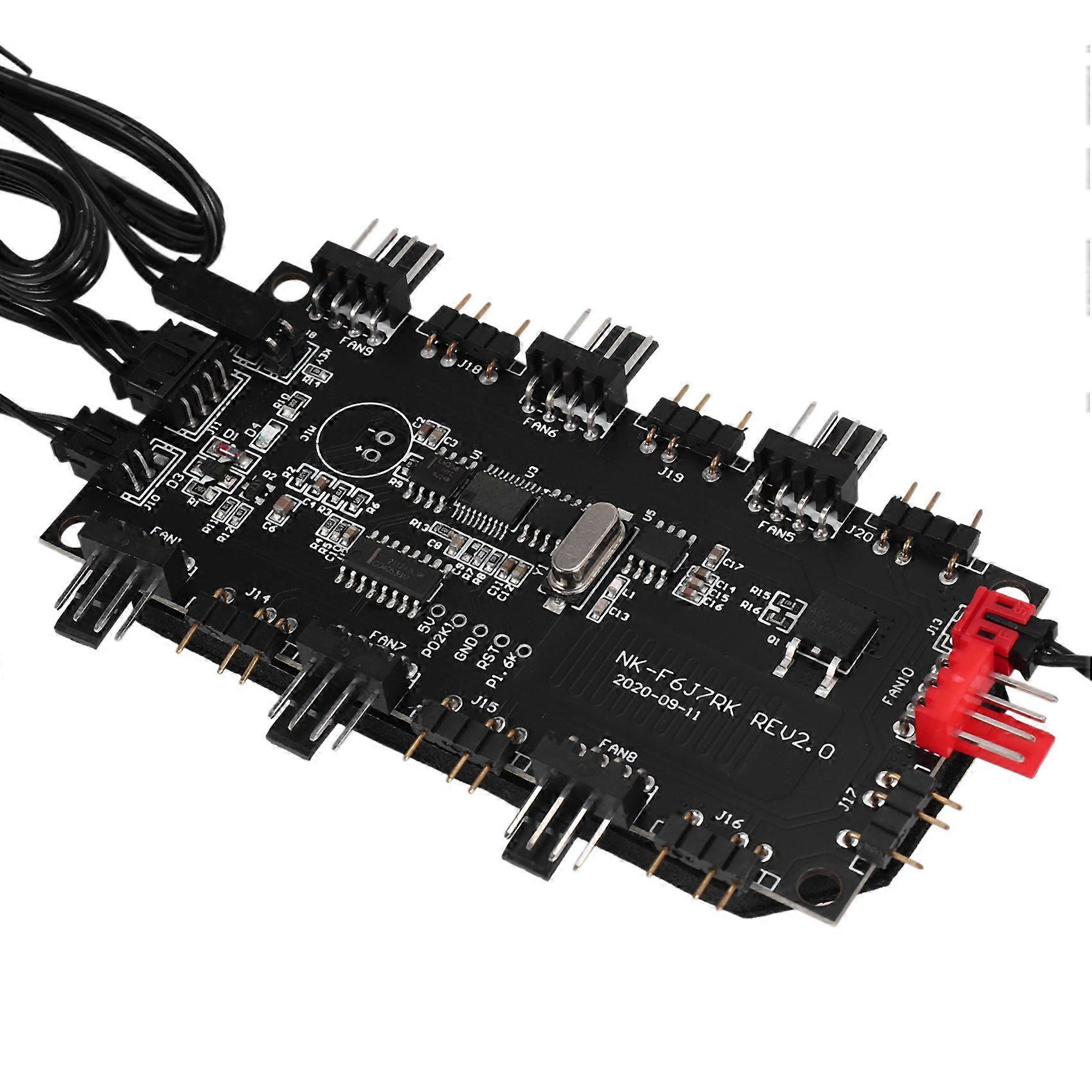 RGB AURA ARGB Cable Splitter Hub Case Temperature Control Controller Extension Cable Adapter LED Strip Light