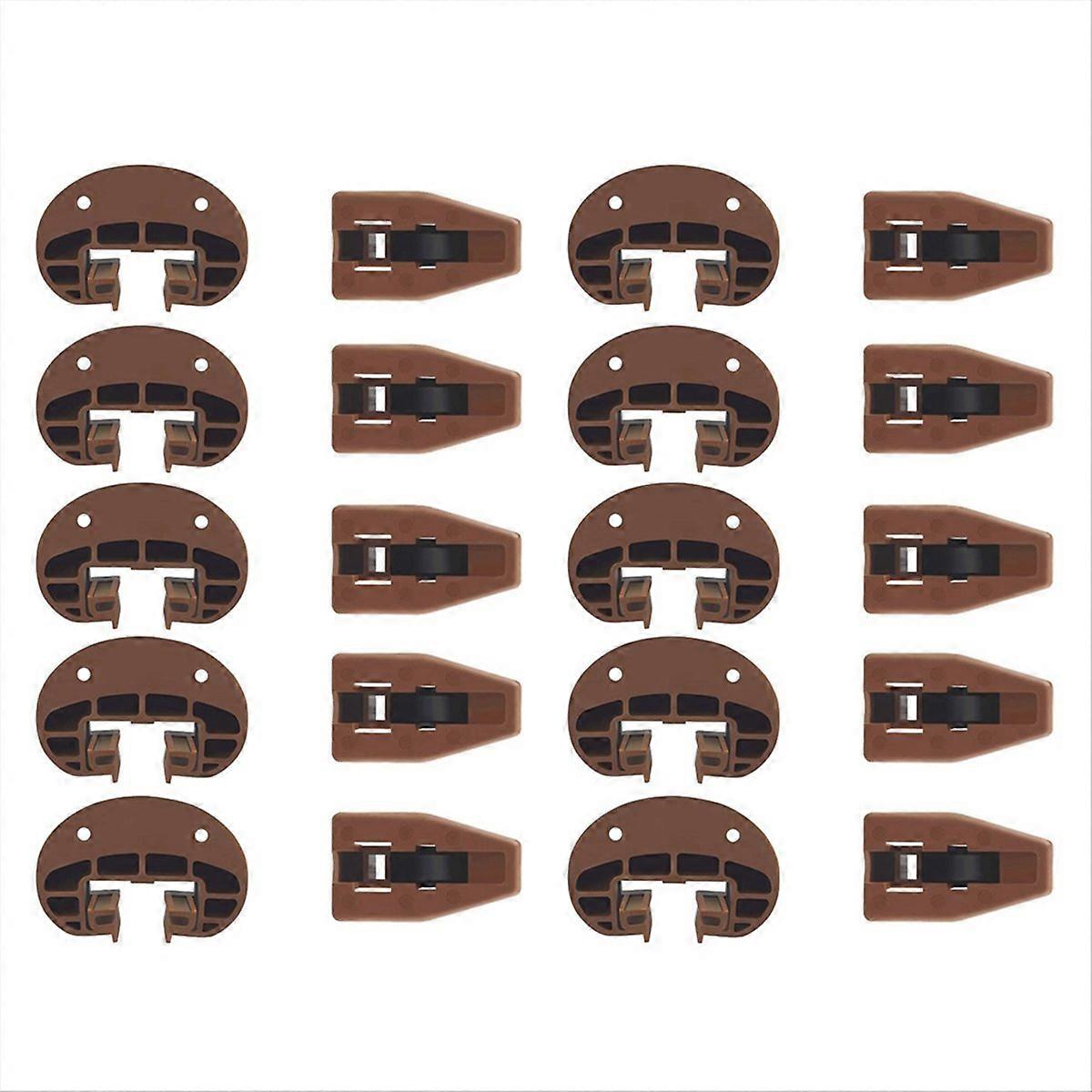 Drawer Slides 10Pairs with Roller Undermount Drawer Slides Stopper