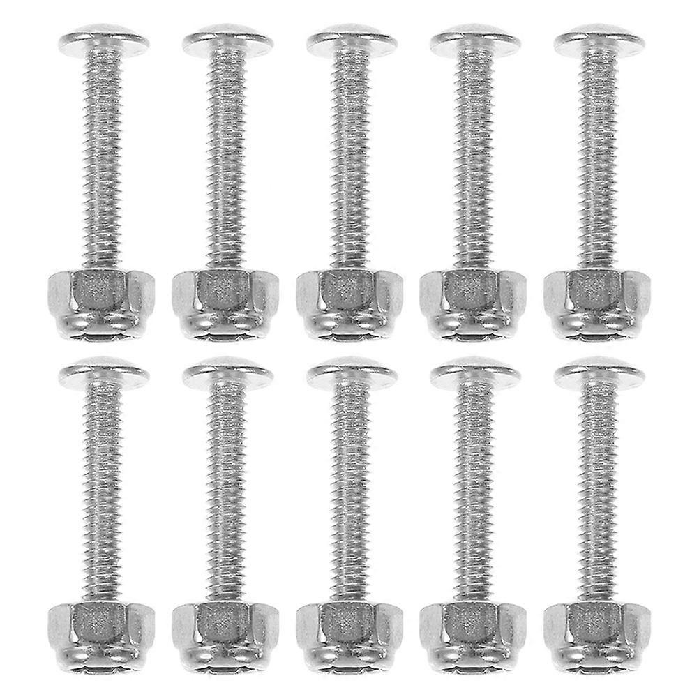 10pcs Foosball Table Fixation Screws Metal Nut Sturdy Screws