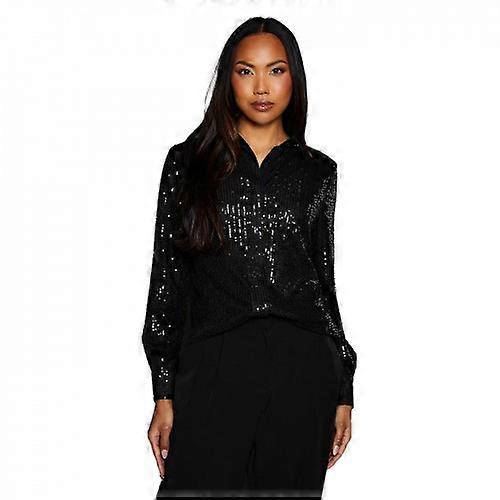 Principles Womens/Ladies Sequins Contrast Collar Shirt