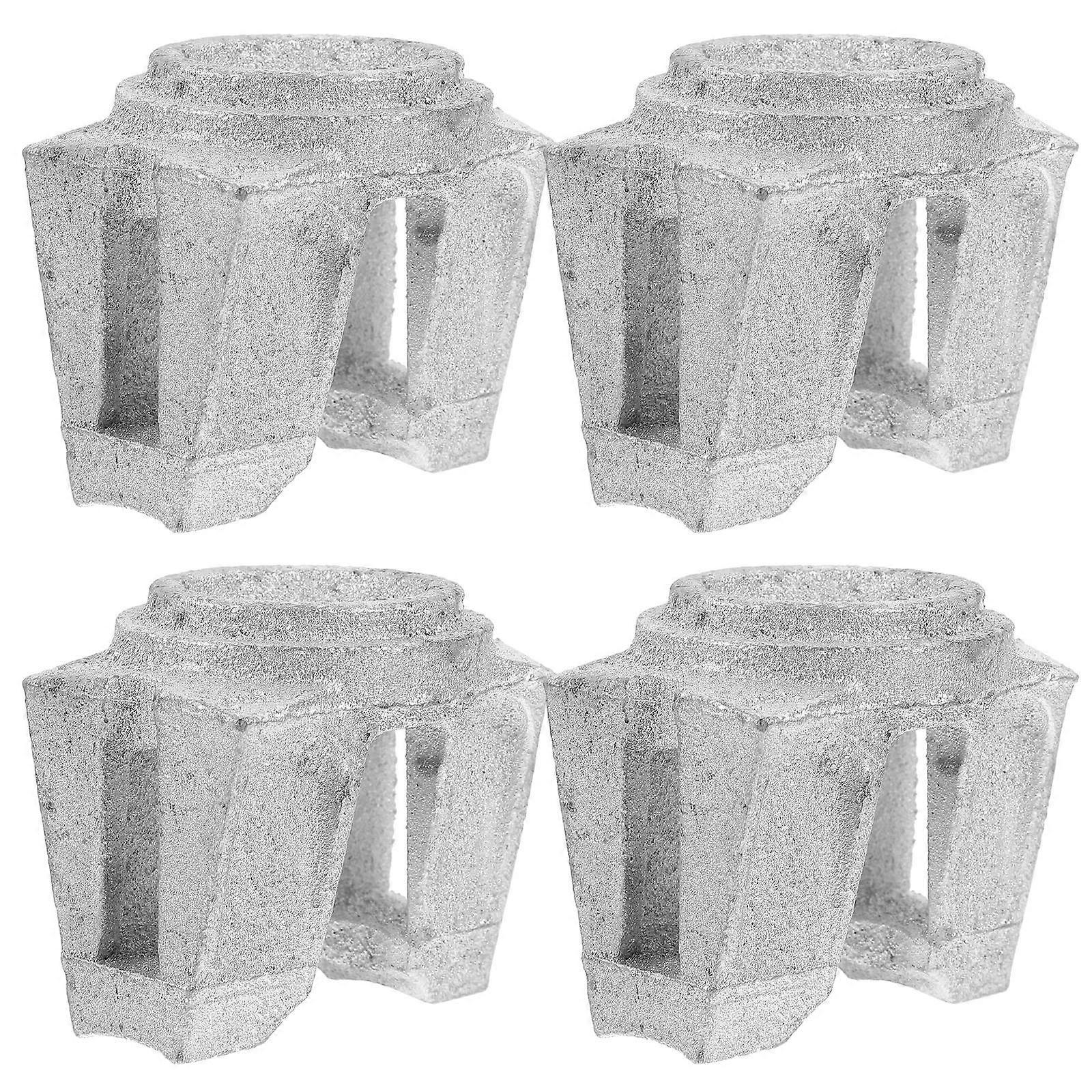 Silver Scaffold Fixed Adapter Scaffold Lock Part for Durable Fixing 4Pcs