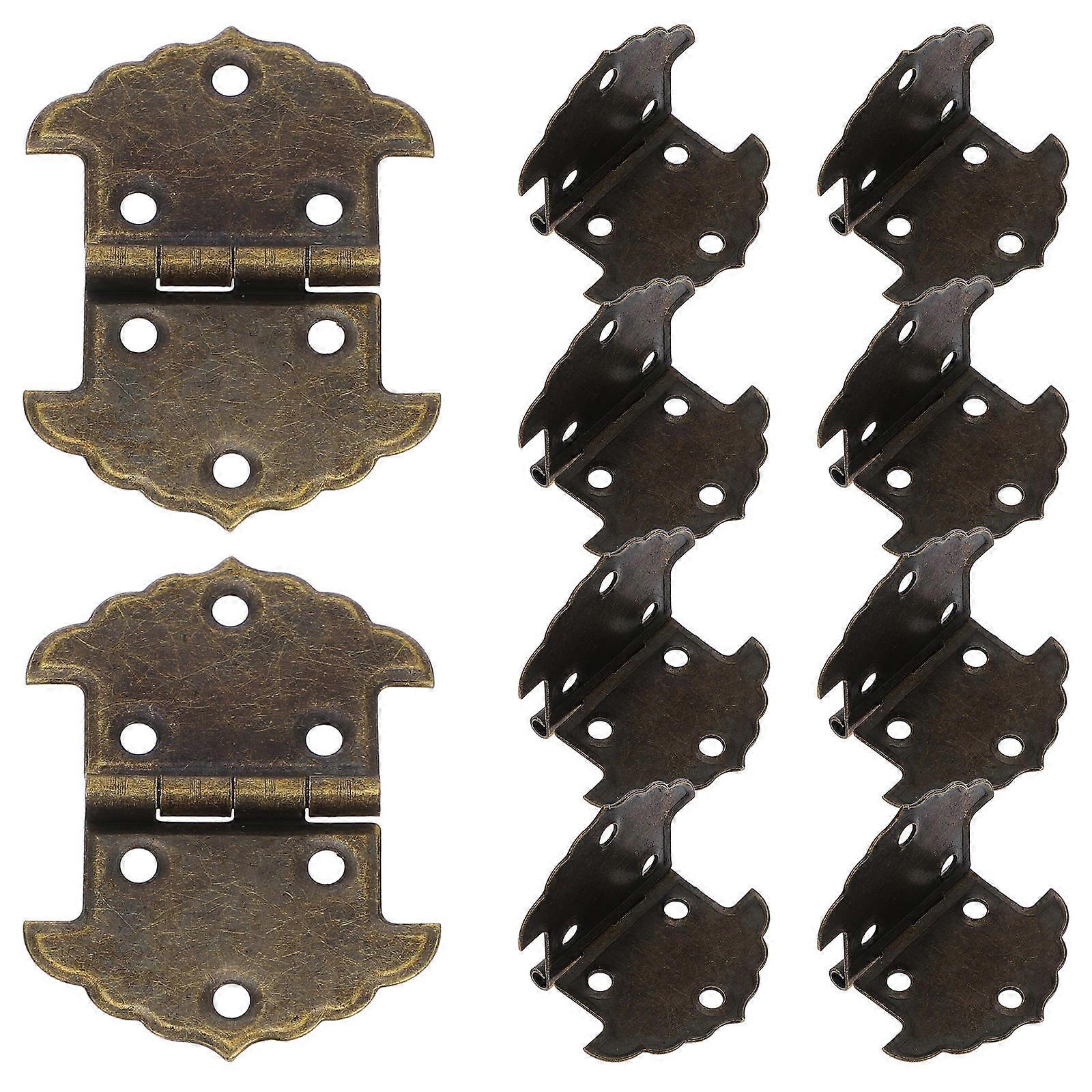 Durable Golden Hinges for Wooden Boxes for Easy Installation 3Sets