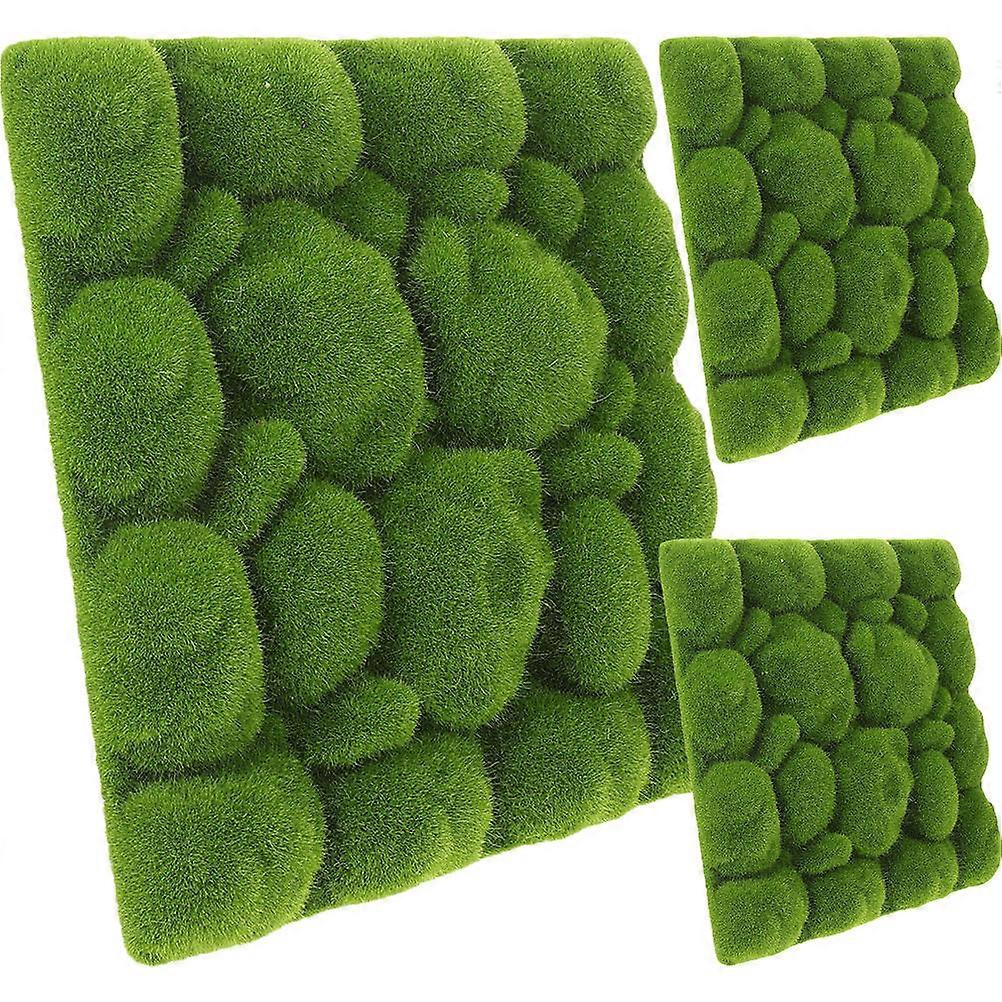 Artificial Moss Wall Decoration Simulation Moss Foam Board for Home 24Pcs