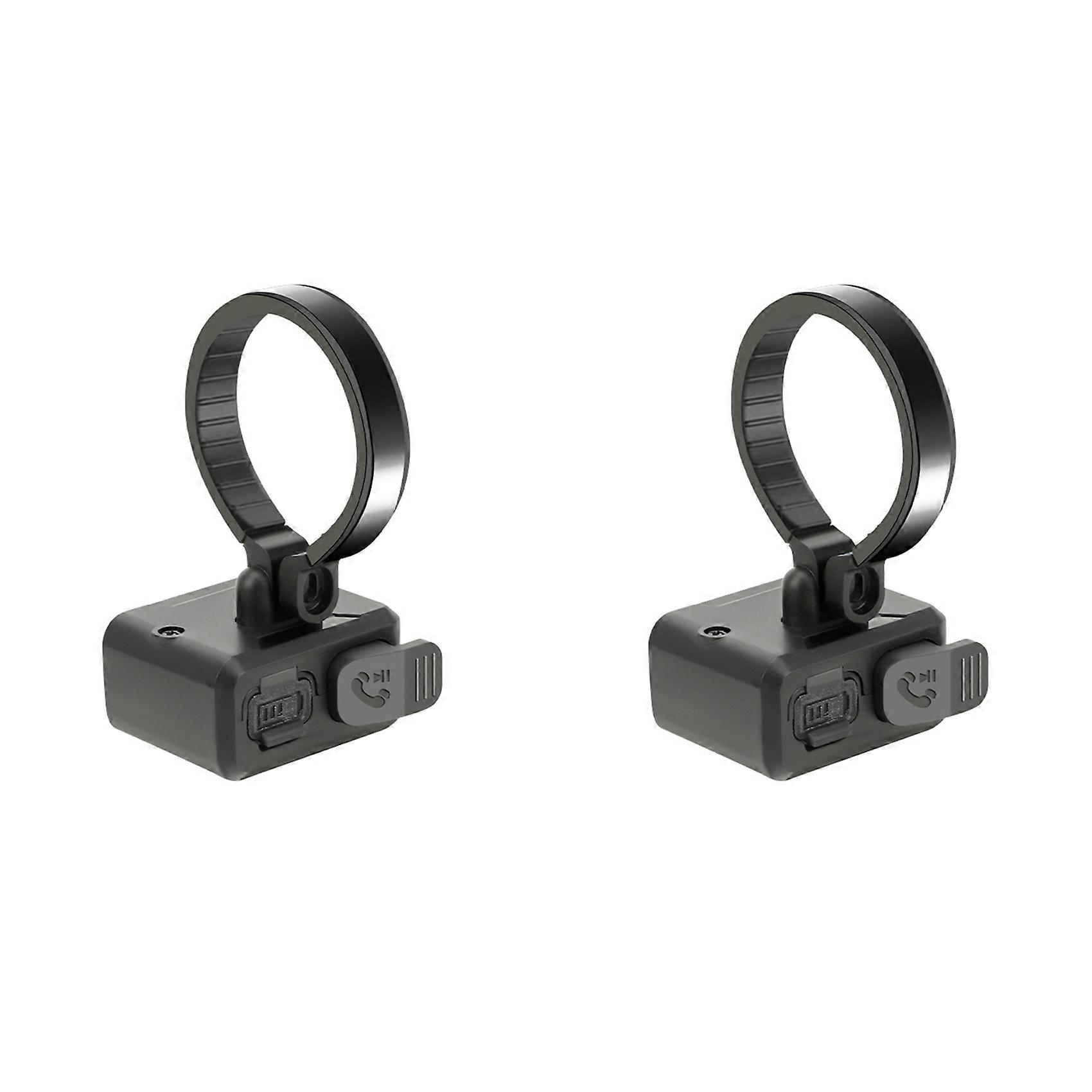 2X Bluetooth Motorcycle Handlebar Control Hands-Free Calls Remote Control Wireless Bike Handlebar Media Controller