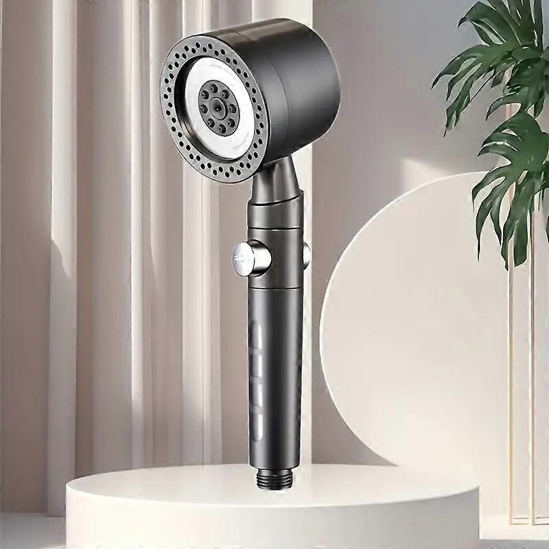 New High Pressure Water Saving Filter Shower Head 5 Modes Handheld Shower Head One Button Stop Bathroom Accessories Set