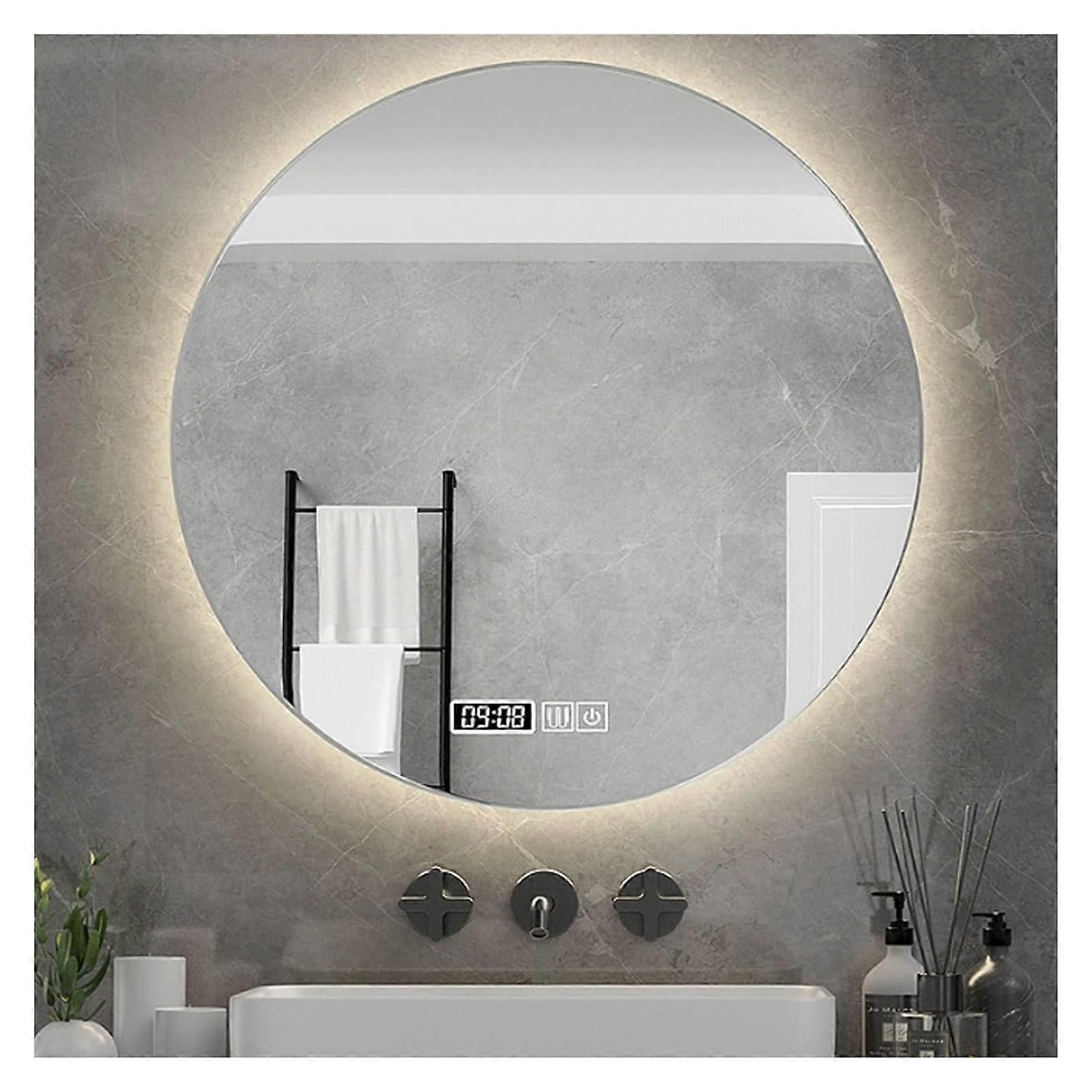 LED Bathroom Mirror with AntiFog and Smart Touch Control Wall Mounted Lighted Vanity Mirror