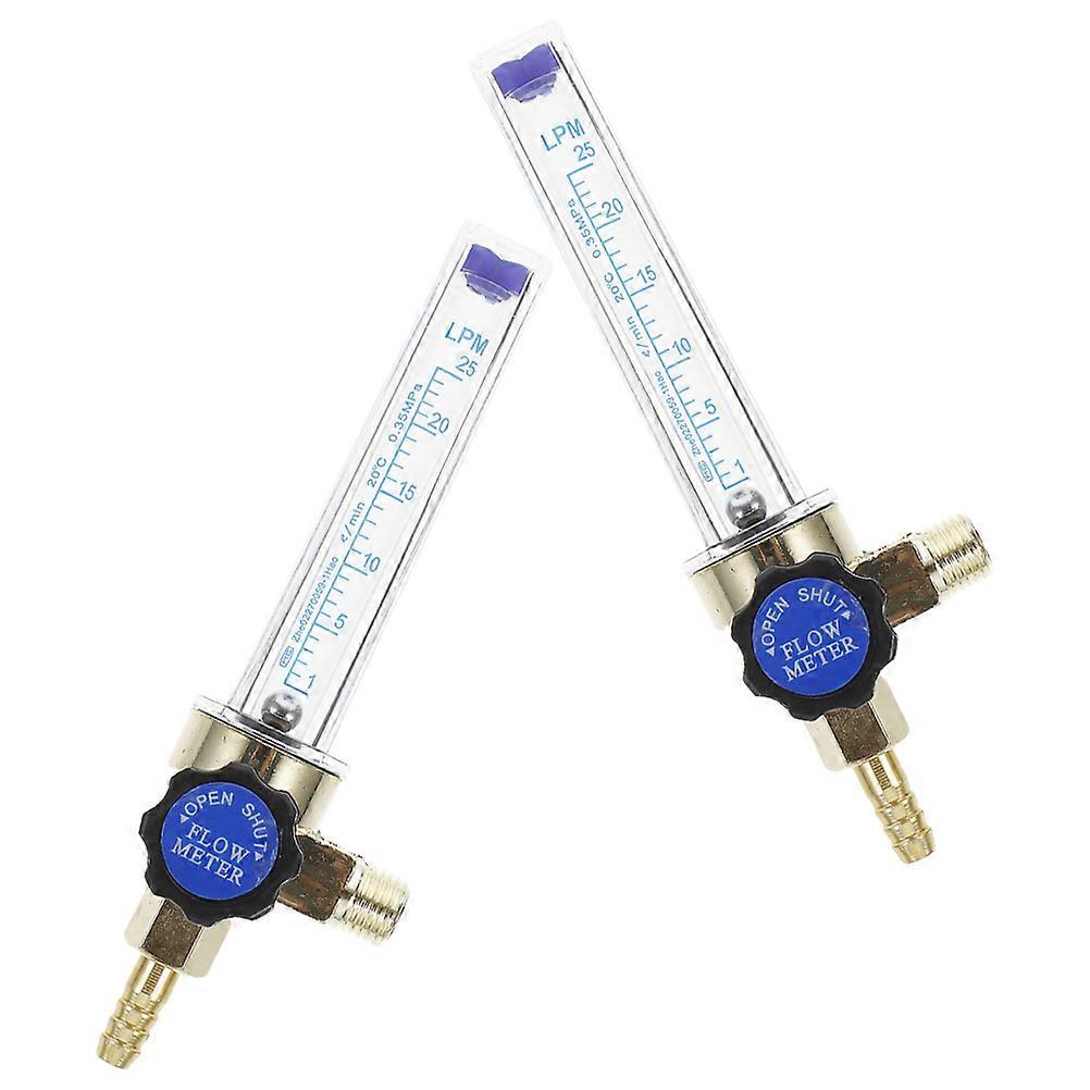 Carbon Dioxide Flow Indicator Argon Flow Meter for Precise Control 2Pcs