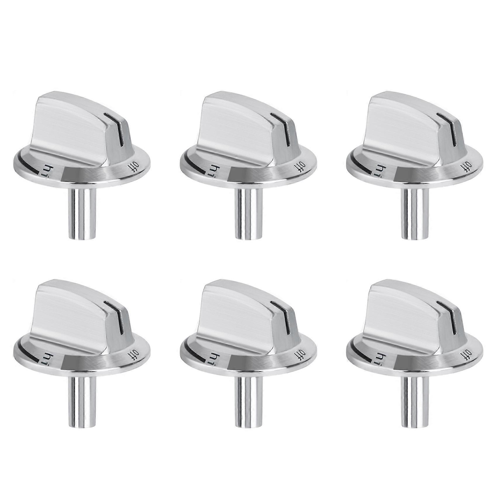 6 PCS Upgrade 5304525746 Long Stem Stove Knobs Replacements, Compatible with Gas Stove Range Oven Knobs
