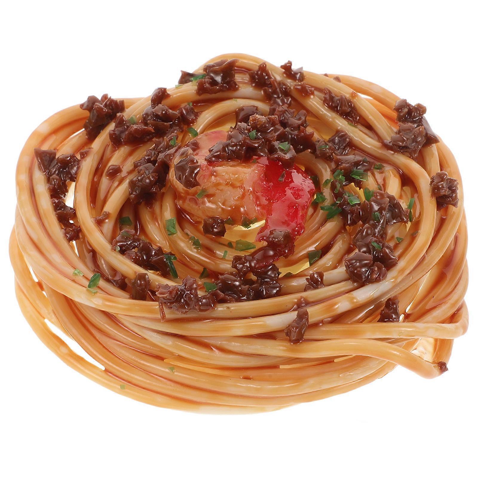 Realistic Simulation Spaghetti Pasta Artificial Model for Teaching