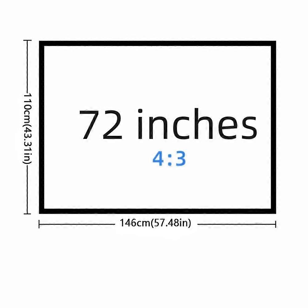 Polyester Projector Screen Video Equipments Folding Soft Screen Foldable Projection Screen  Theater