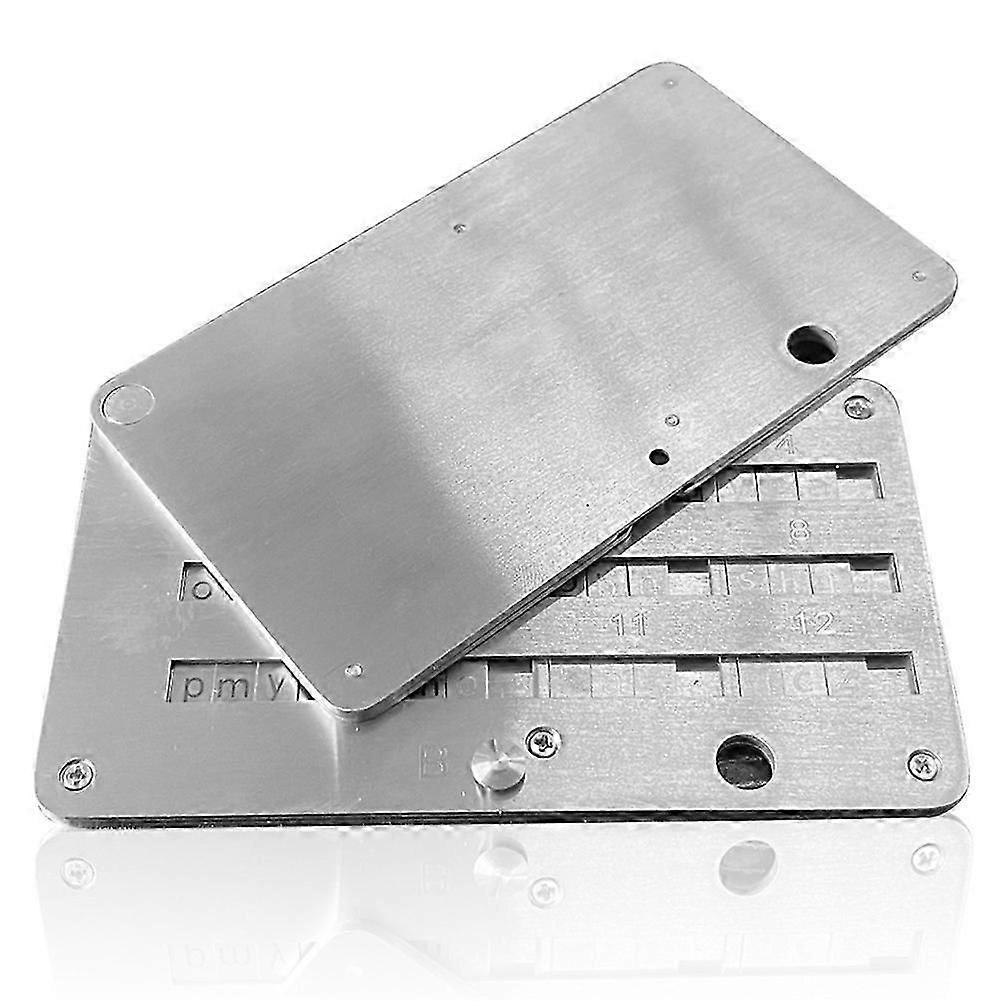 Plates Wallet Crypto Cryptocurrency Storage Crypto Wallet for Bitcoin Hardware Cold Backup Mechanical Code Record Book