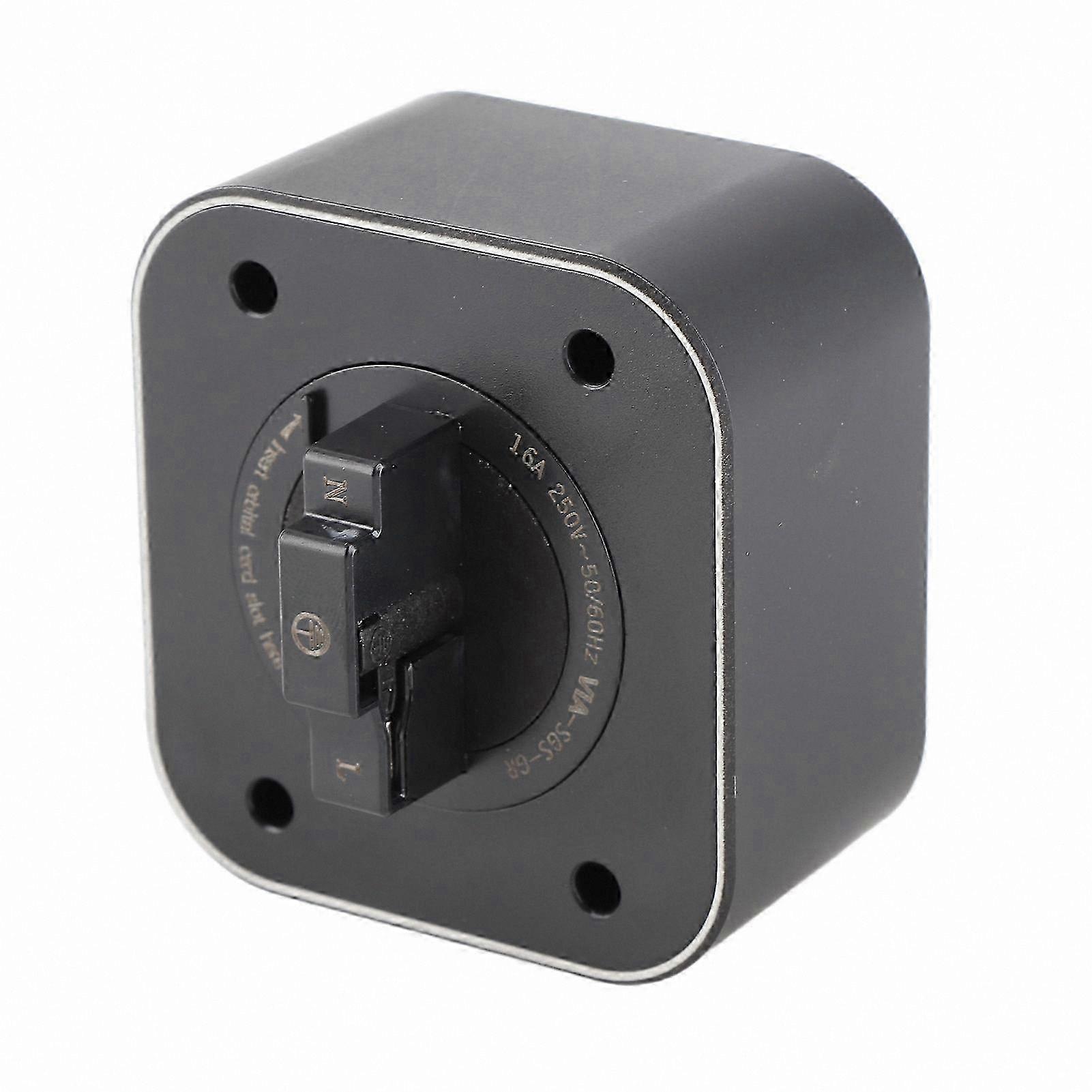 16A Square Surface Extension Socket with Indicator Light and Track Interface