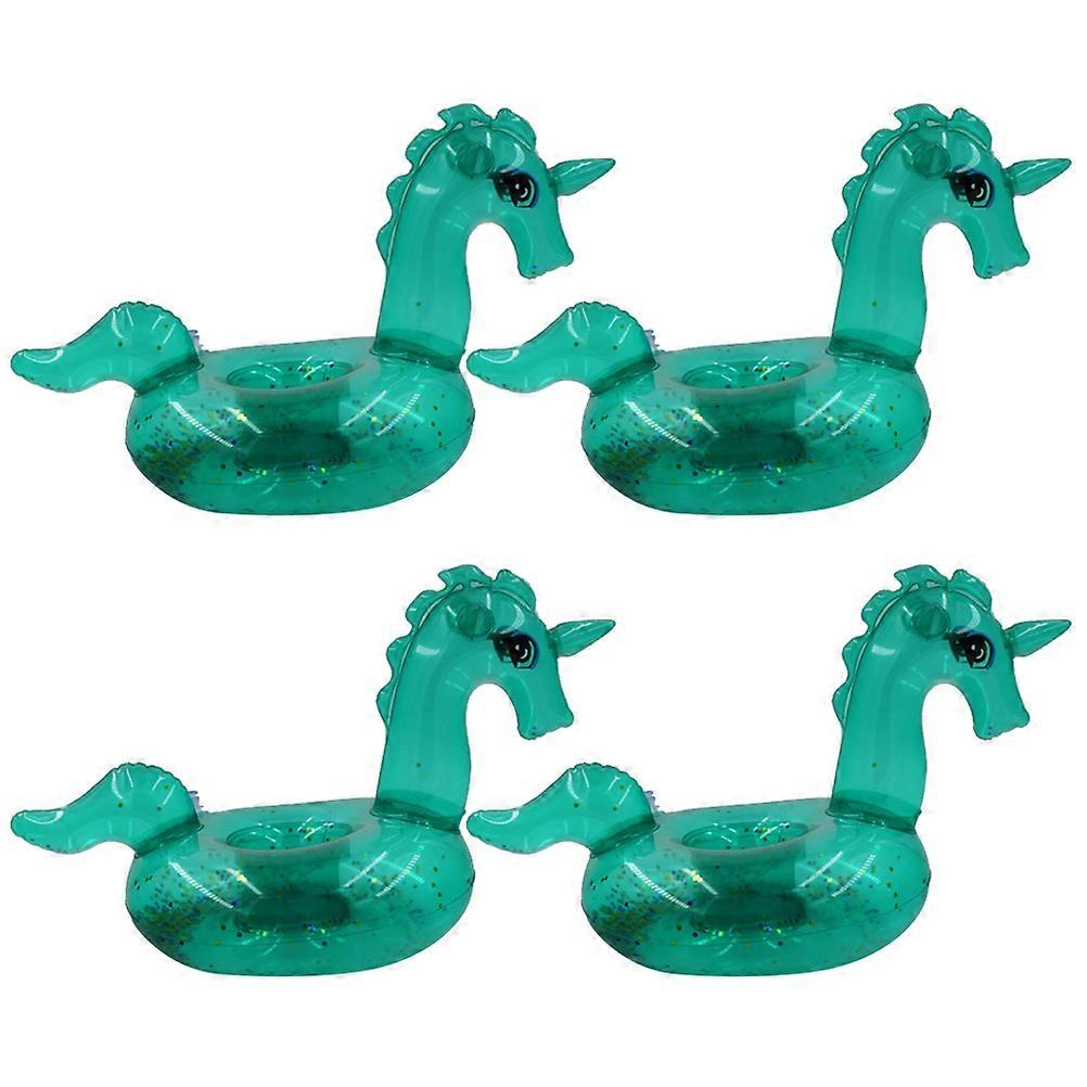 Inflatable Floating Drink Holder for 12Pcs Green Unicorn Cups