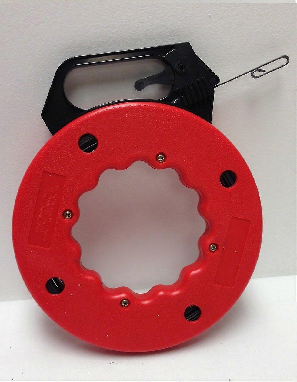 50 ft Steel Fish Tape Wire Pulling Tool with Ergonomic Grip and ImpactResistant Case