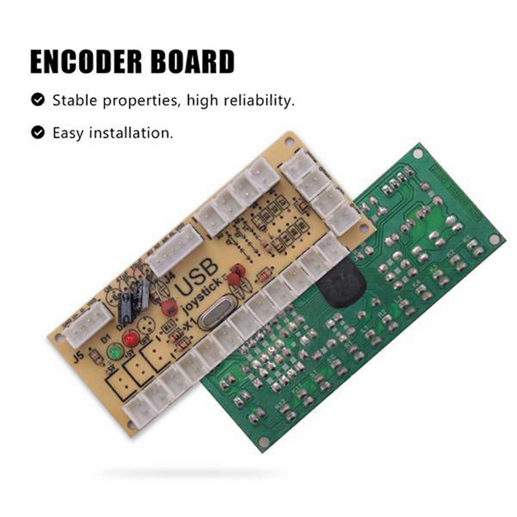 2X 5V LED Zero Delay Board Arcade Game USB Encoder to PC for Raspberry Pi Joystick Control Push Button Connection Cable