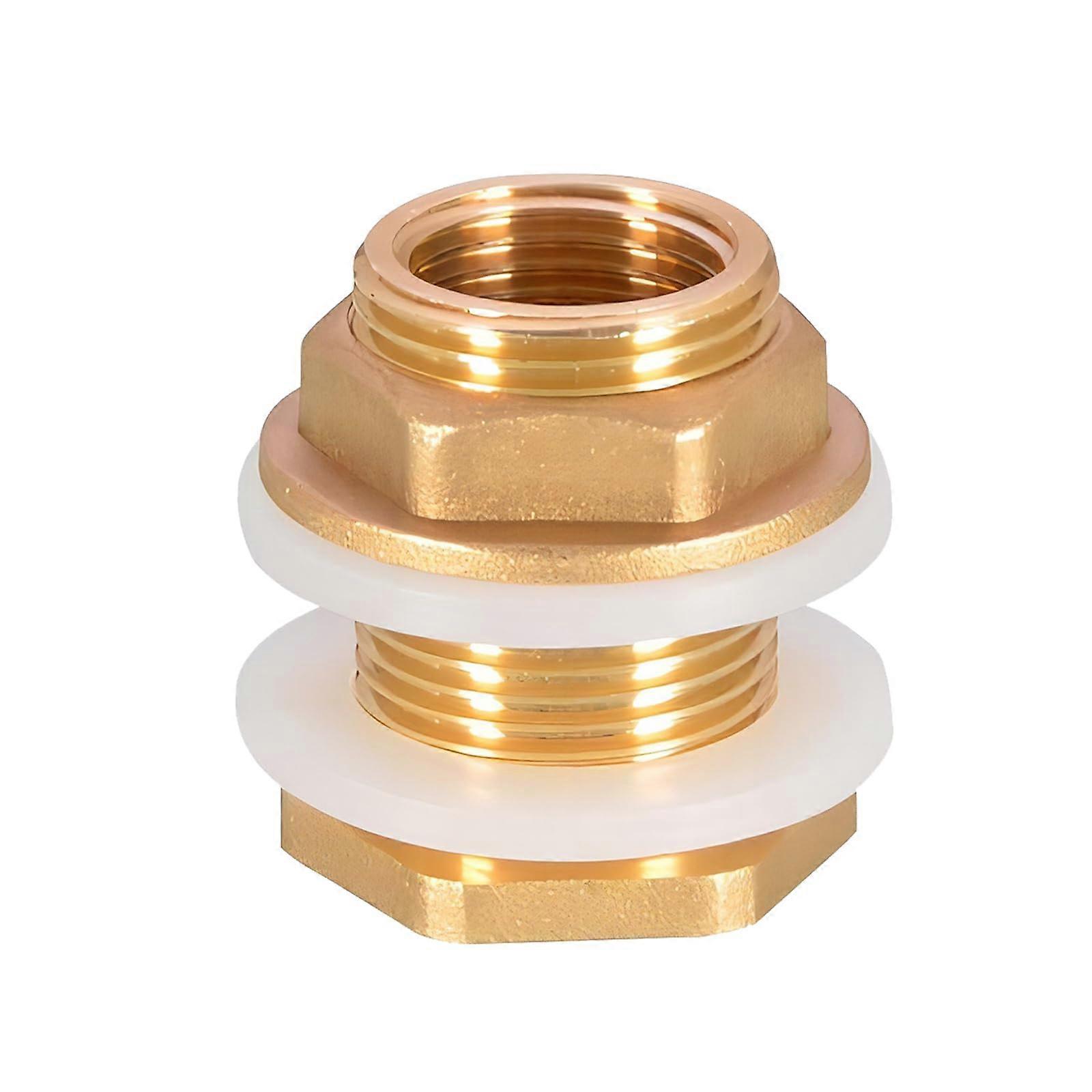 Water Butt Connector 3/4 Inch Brass Tank Fitting LeakProof RustResistant for Rain Barrel