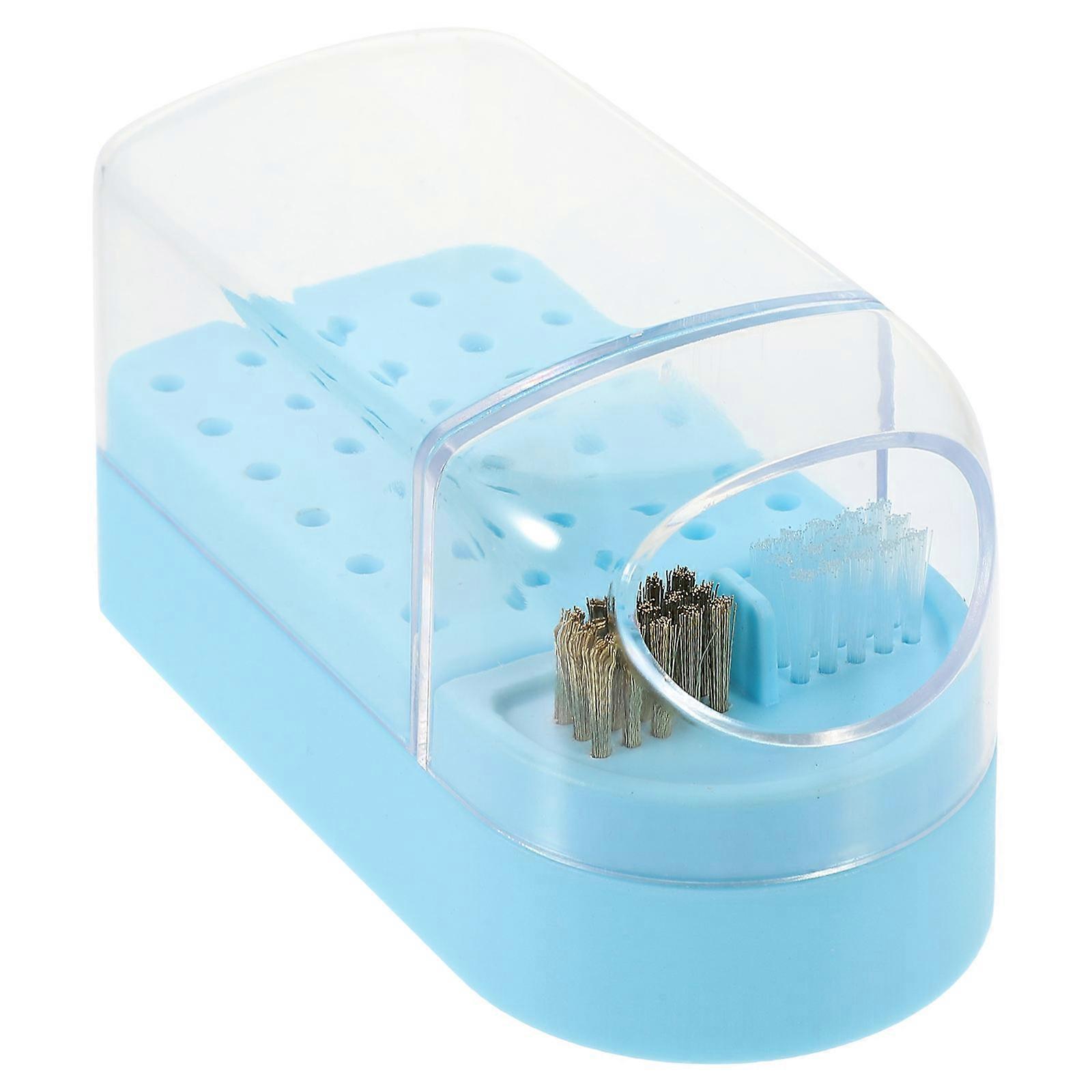 Nail Grinding Head Box for Storing Nail Drill Bits with 30 Compartments