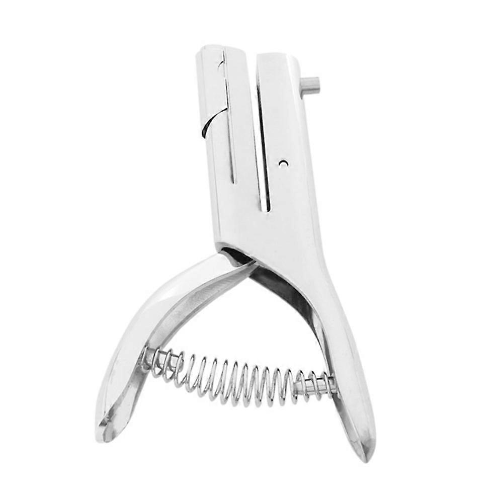Multifunctional Hole Punch Silver Rectangular Photo Album Binding Office Workers Home Libraries 1Pcs