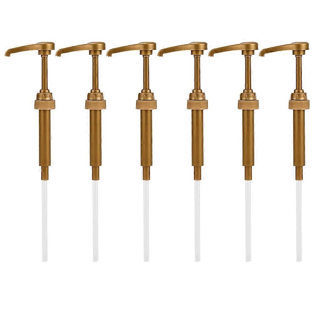 Coffee Syrup Pump Syrup Pump for Bottles 6Pcs Plastic Home Use