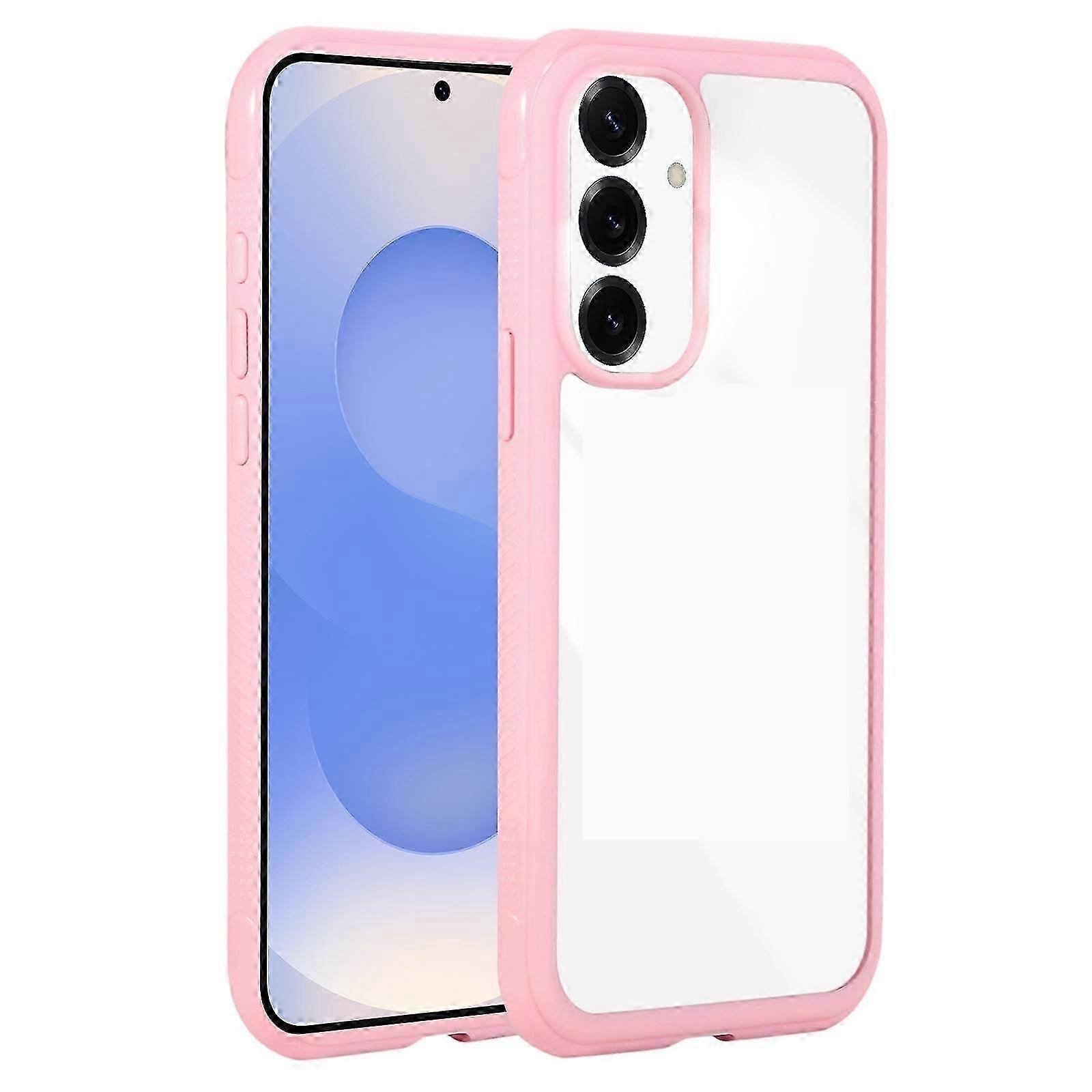 Solid Color Edge Transparency Acrylic TPU Phone Case 26s