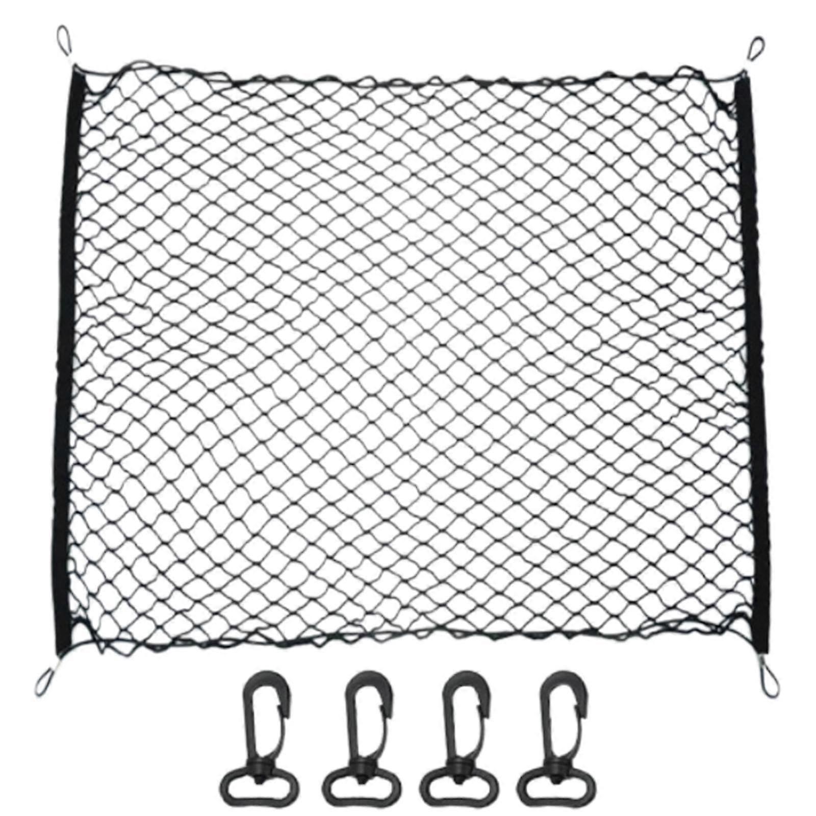 Car Trunk Cargo Net with Hooks, Stretchable AntiSlip Storage Organizer for Mazda CX5 20122016