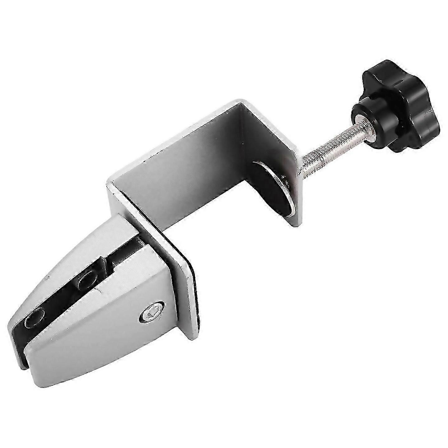 For 2 Pcs Office Desk Divider Clamp Privacy Screen Clip Holder Silver