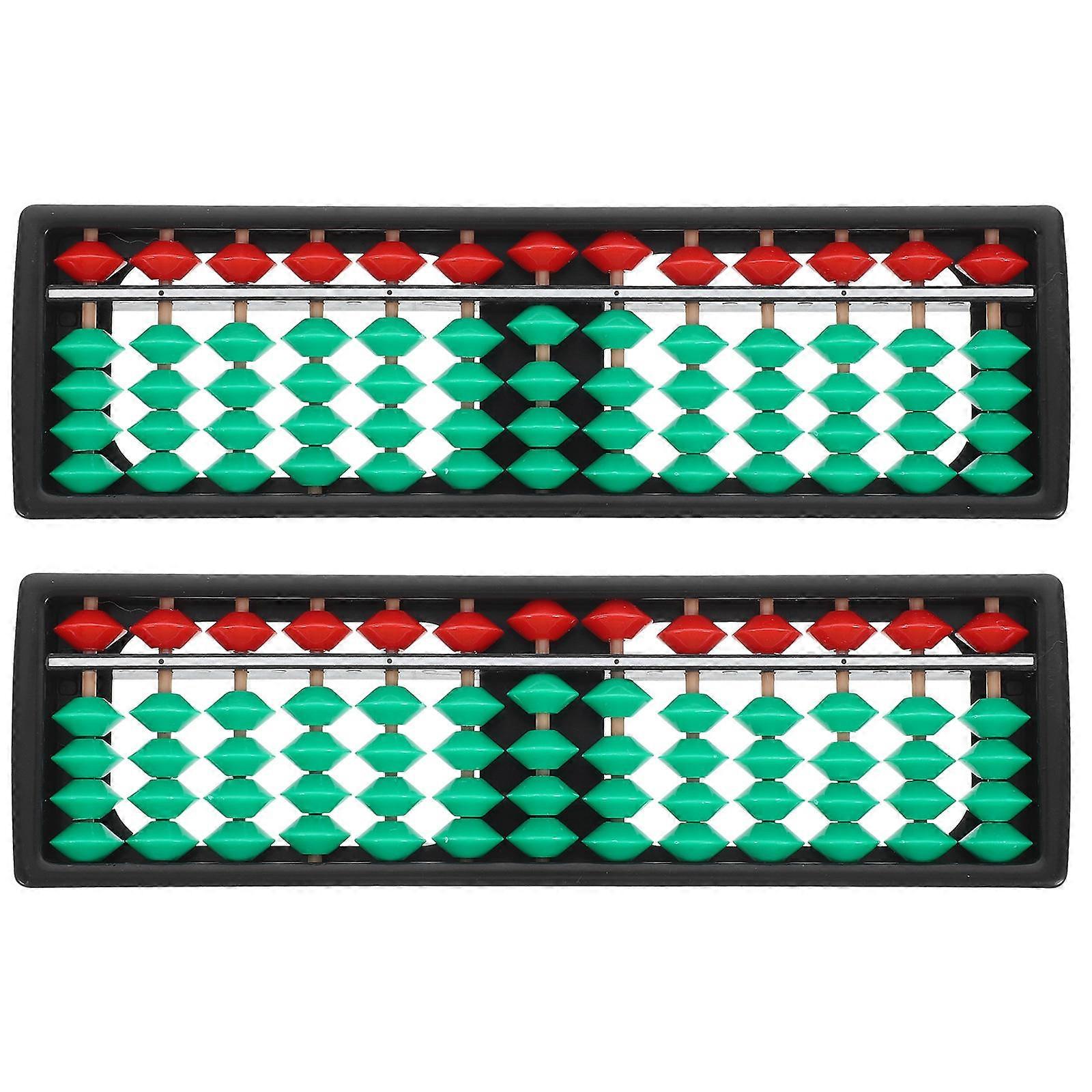 Chinese Plastic Abacus for Math Counting with 8Pcs Practical Learning Tool