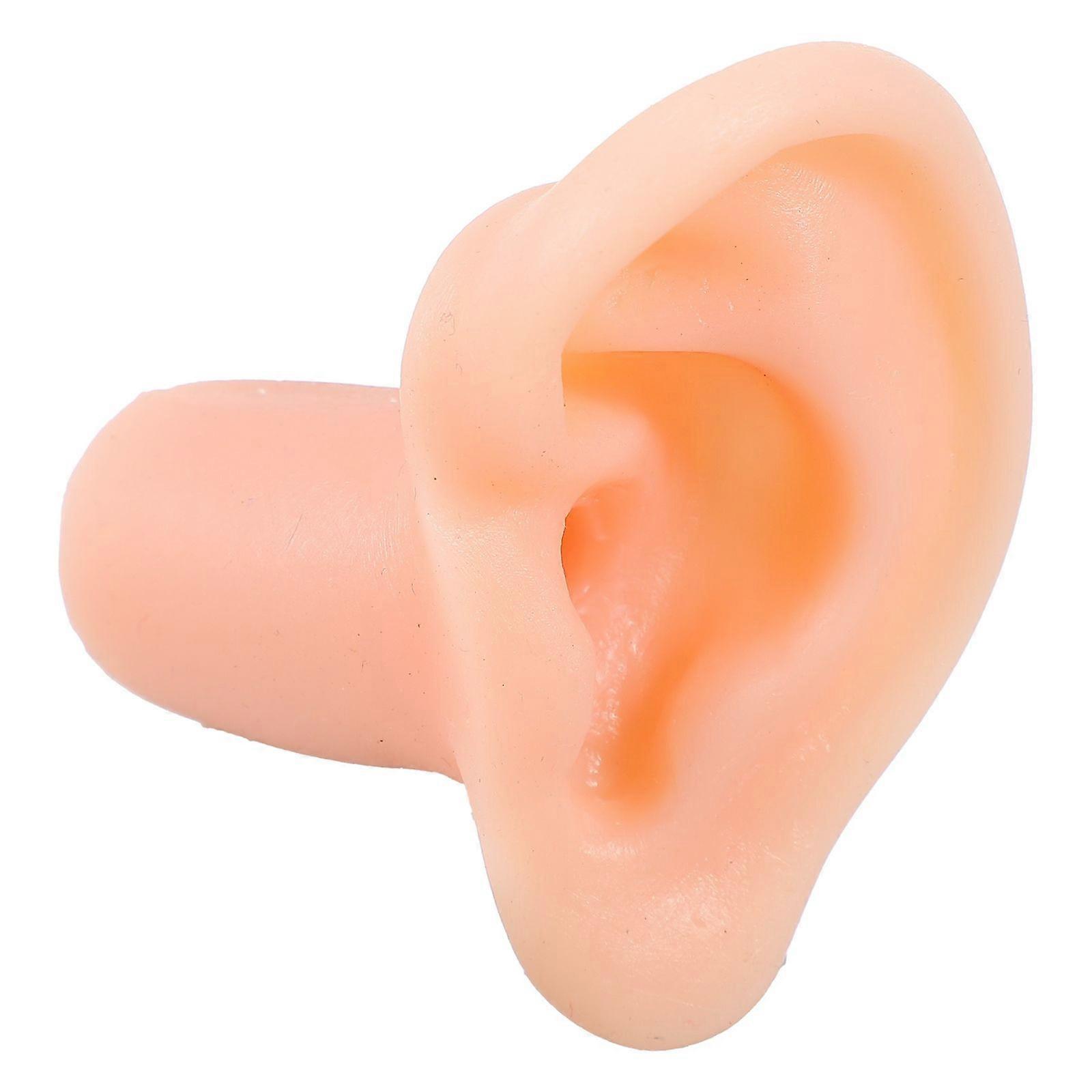 Silicone Ear Model Fake Ear Models for Display 3Pcs Pink Simulation Ears