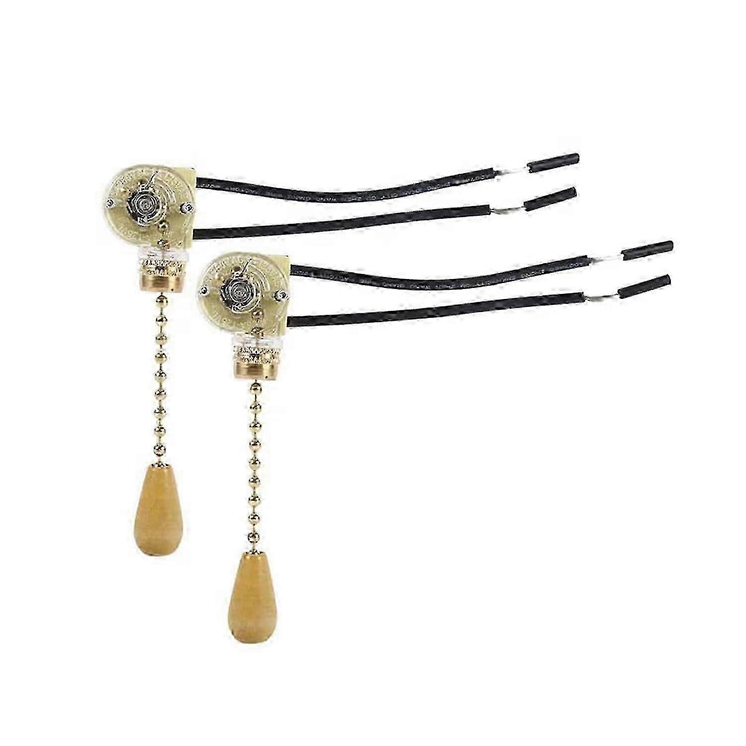 2025 Pull Switch, Fan Pull Switch, Wall Lamp Pull Switch, For LED Wall Light, Ceiling Fan, Room Lighting, 2 Pcs