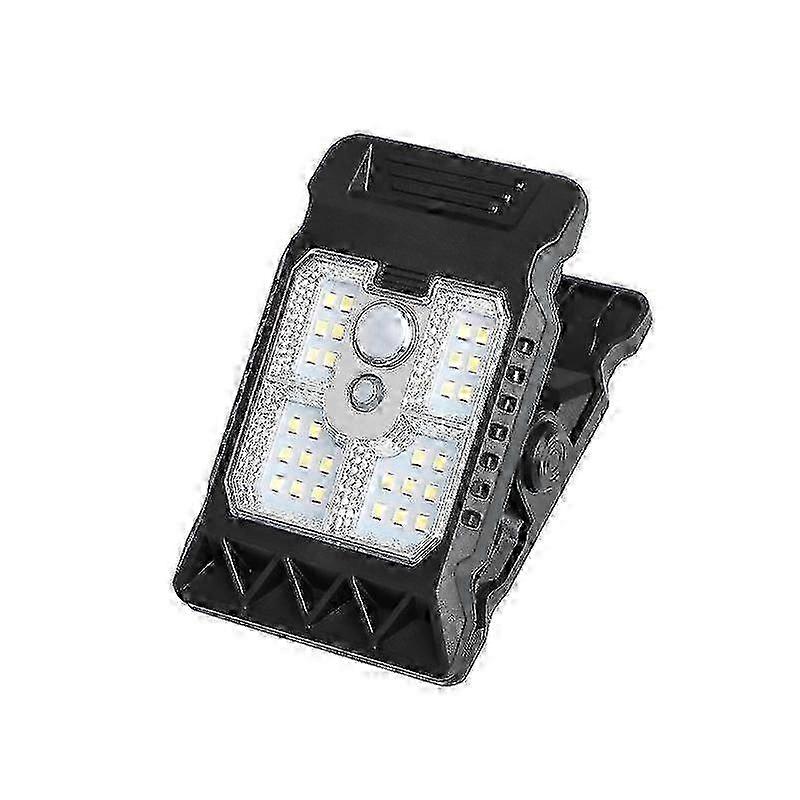 Solar Clip Light Outdoor Motion Sensor Waterproof 300LM Security Lighting Dual Charging Options