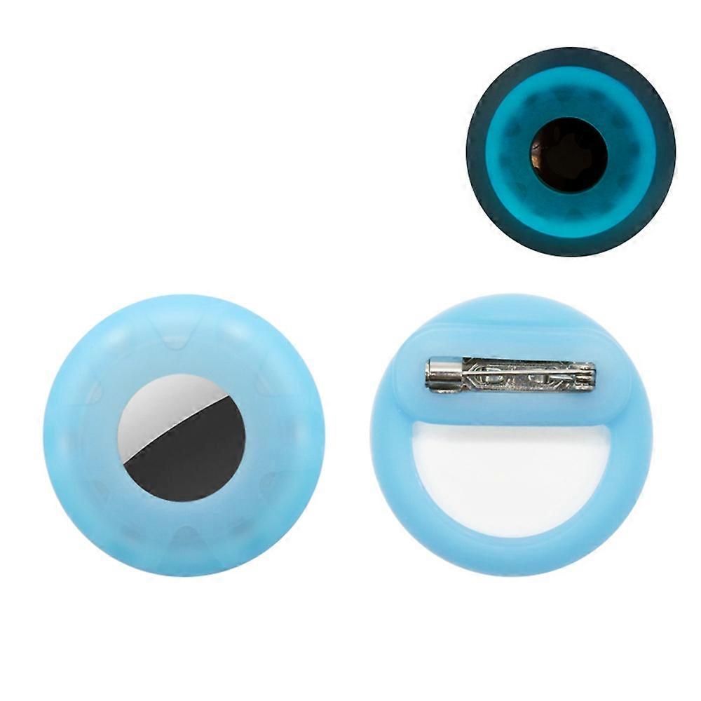 For Apple AirTag Silicone Cover Bluetooth-compatible Tracker Protective Case Brooch Style